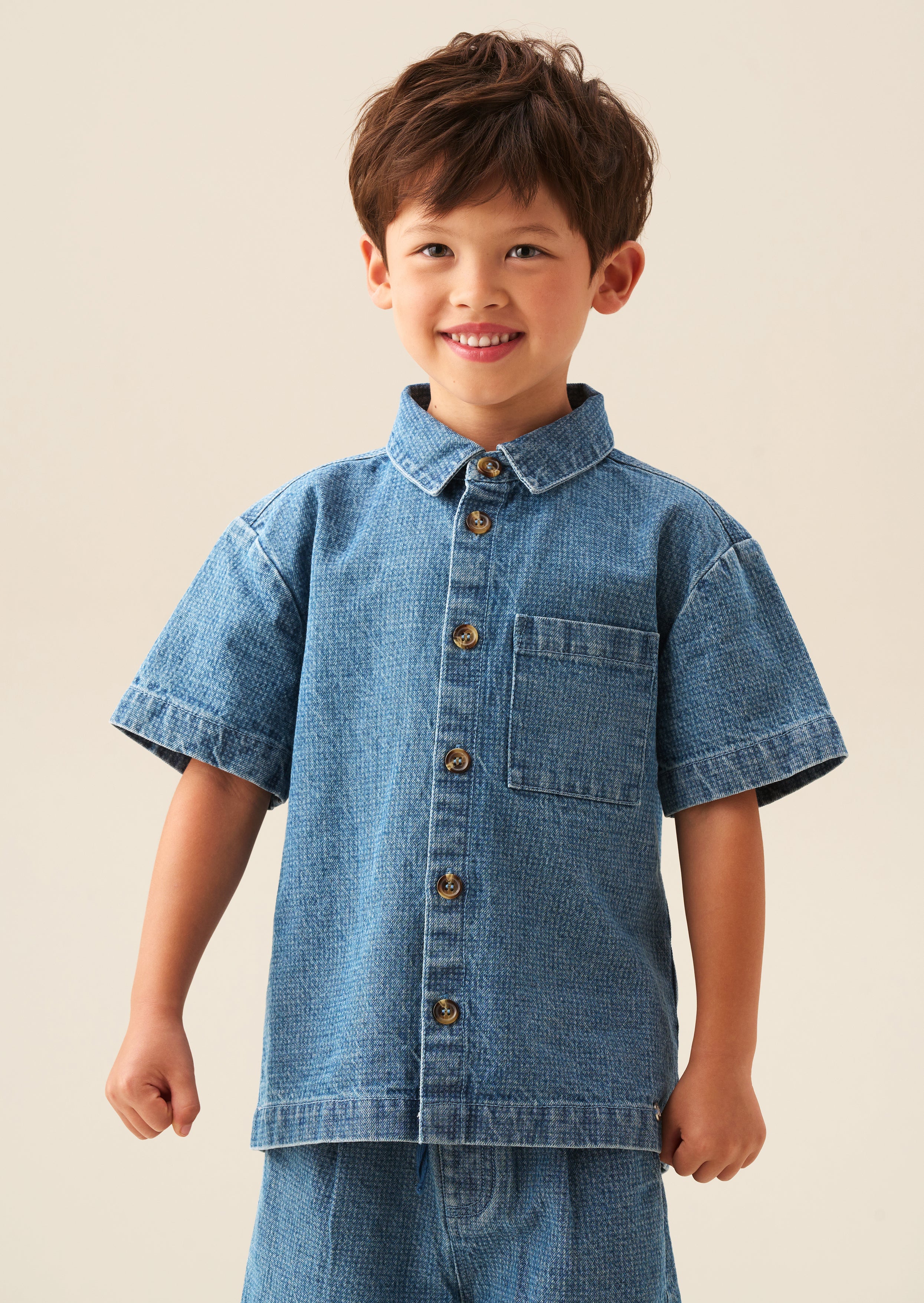 Max Jacquard Denim Shirt