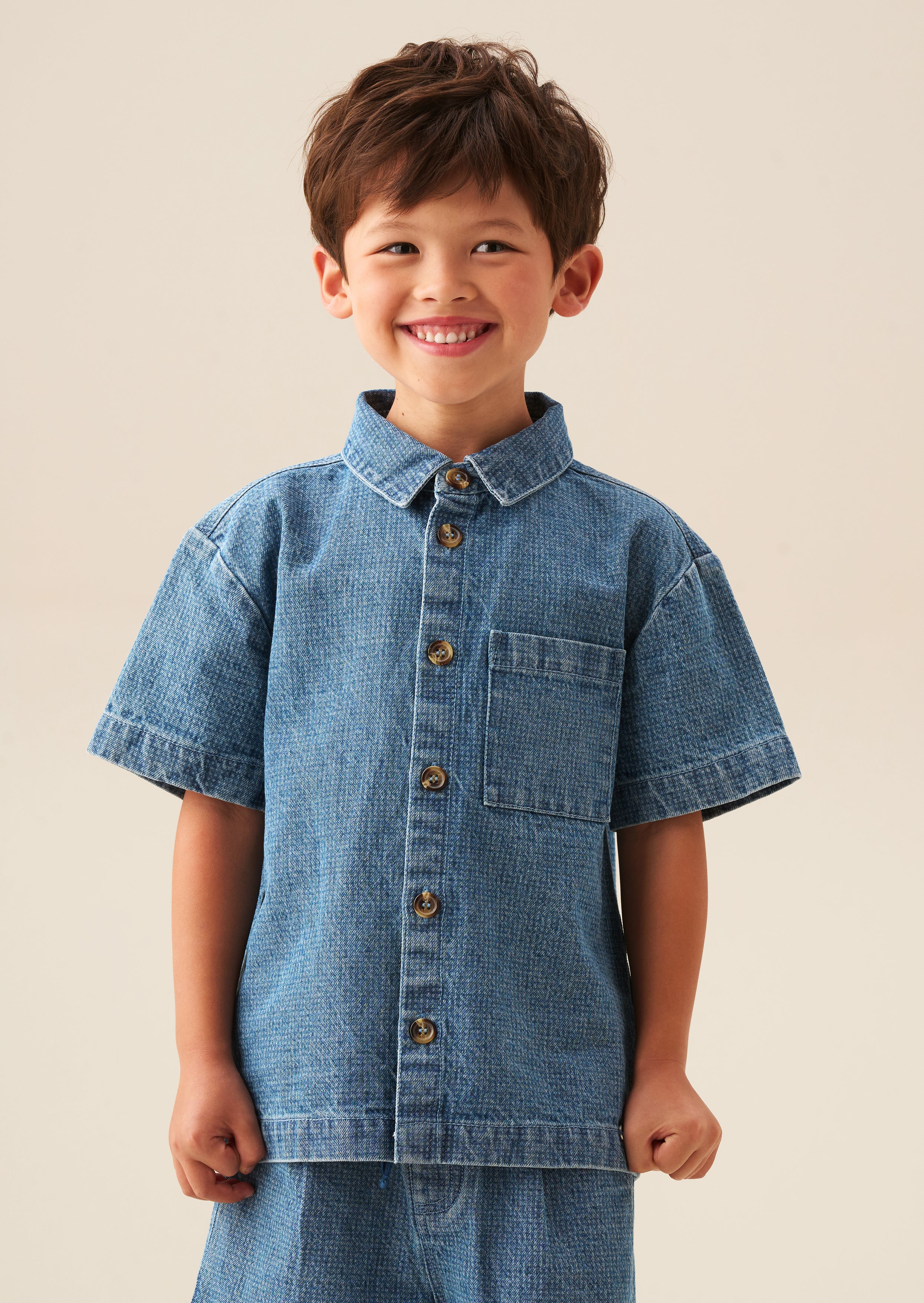 Max Jacquard Denim Shirt