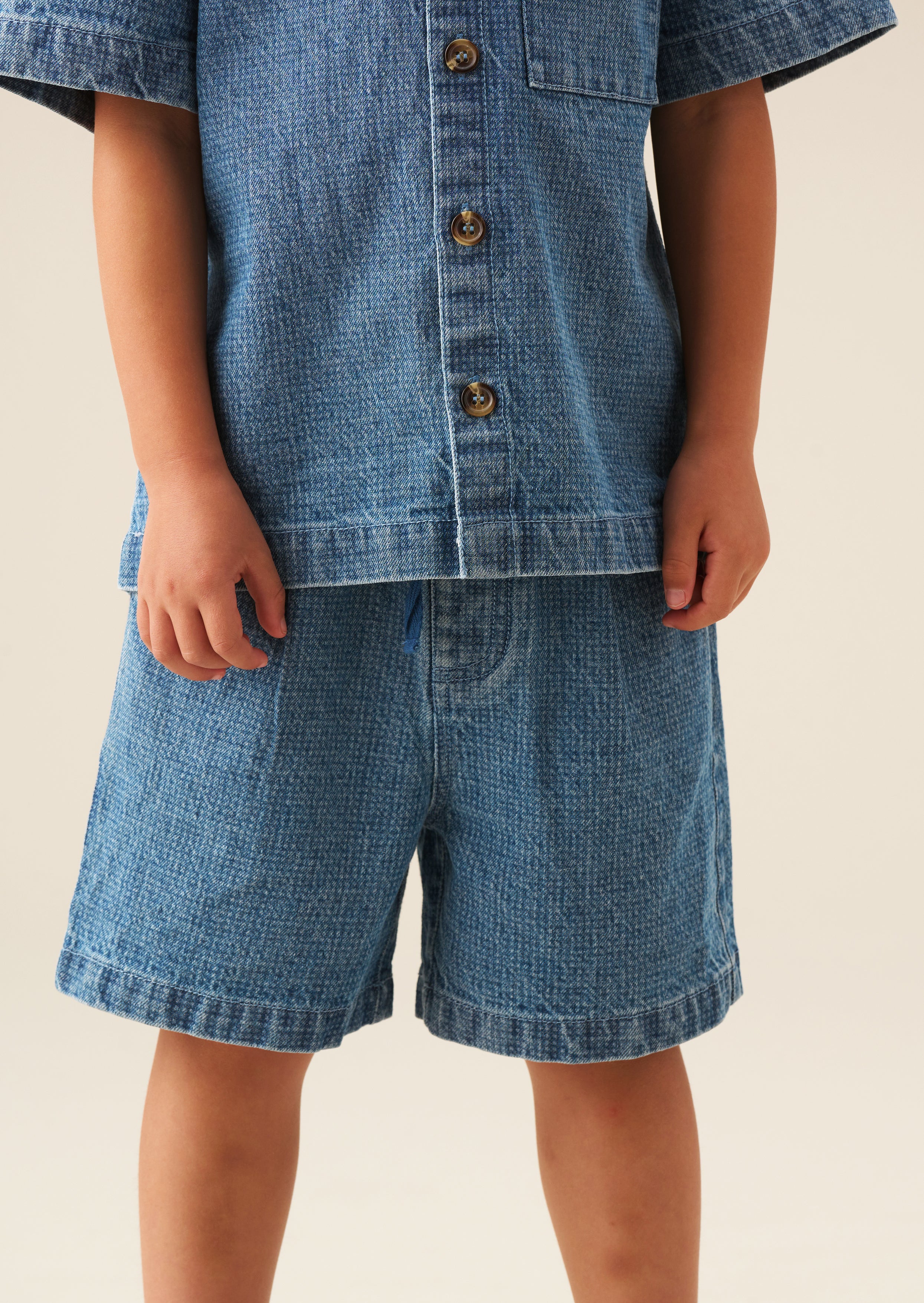 Max Jacquard Denim Shorts