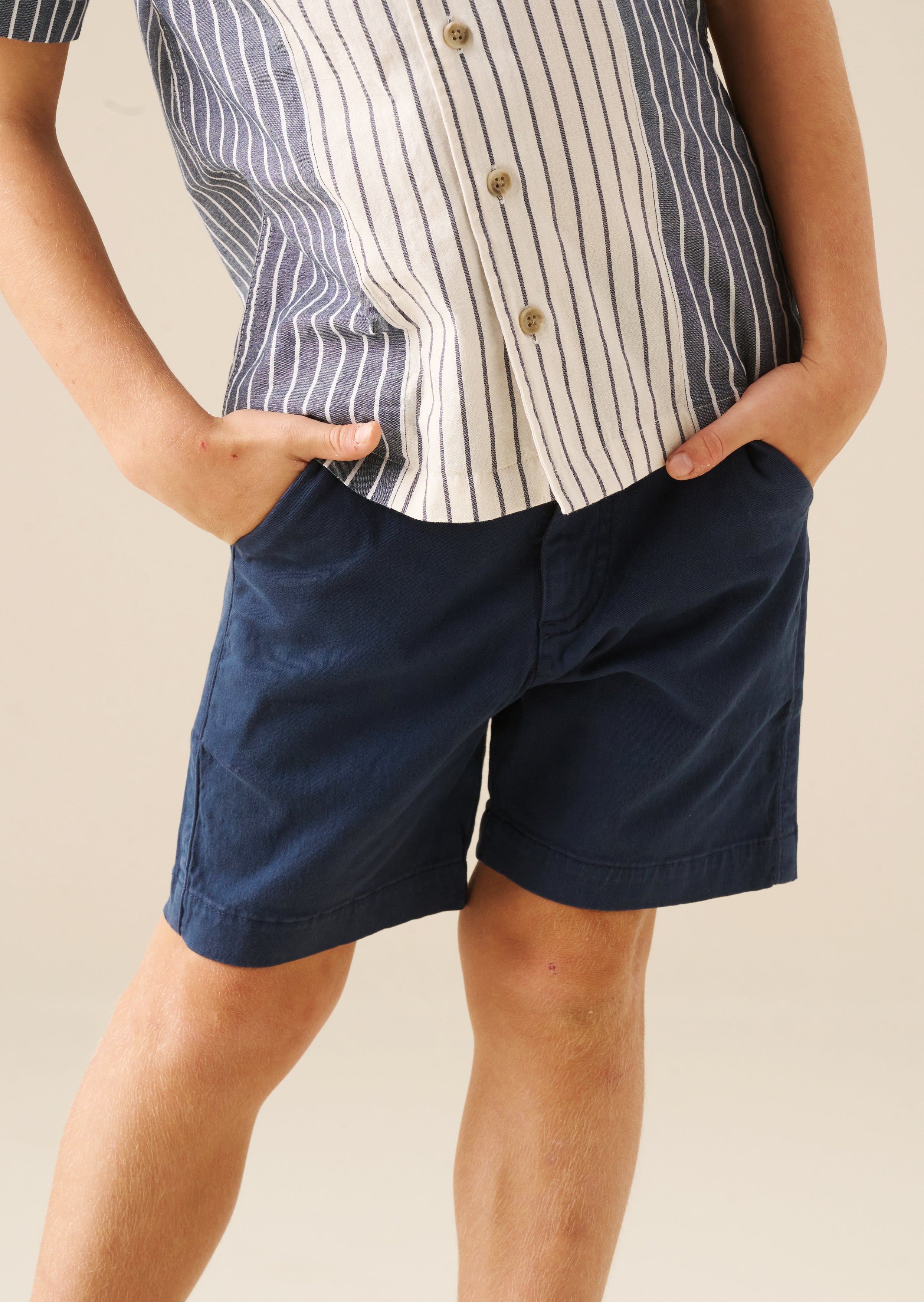 Quinn Navy Chino Short