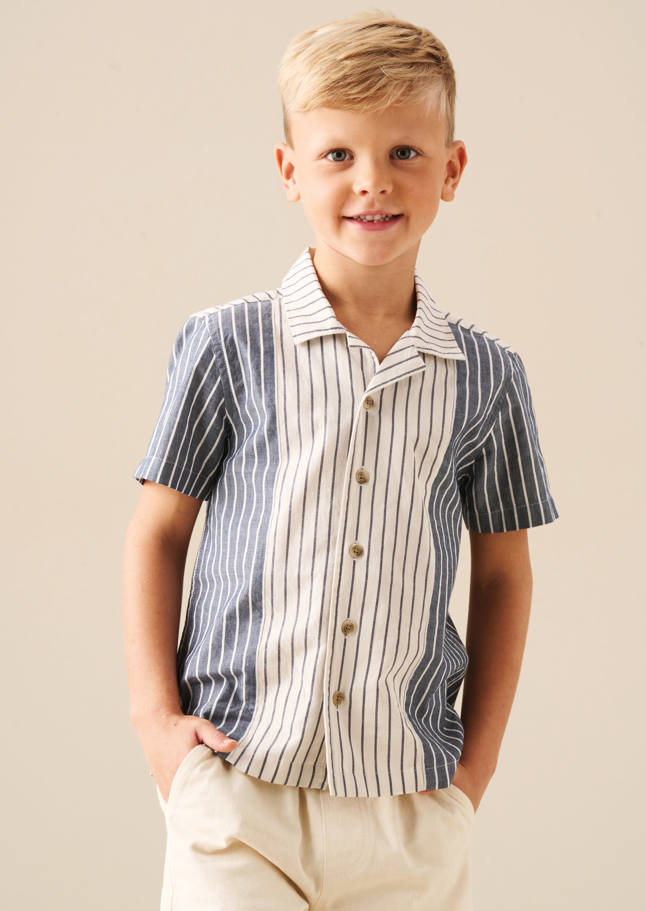 Beau Cut And Sew Shirt