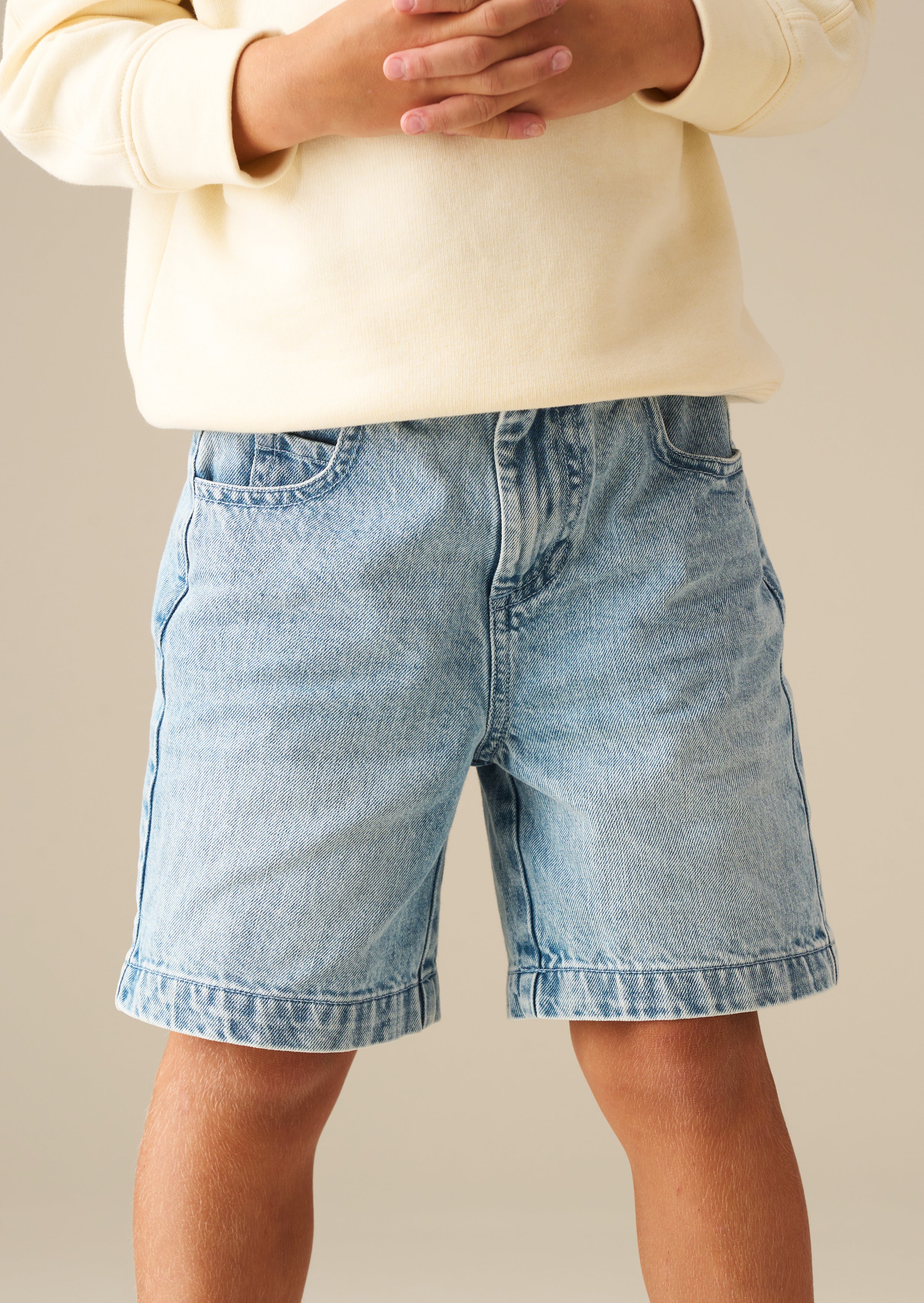 Austin Long Line Wide Denim Short