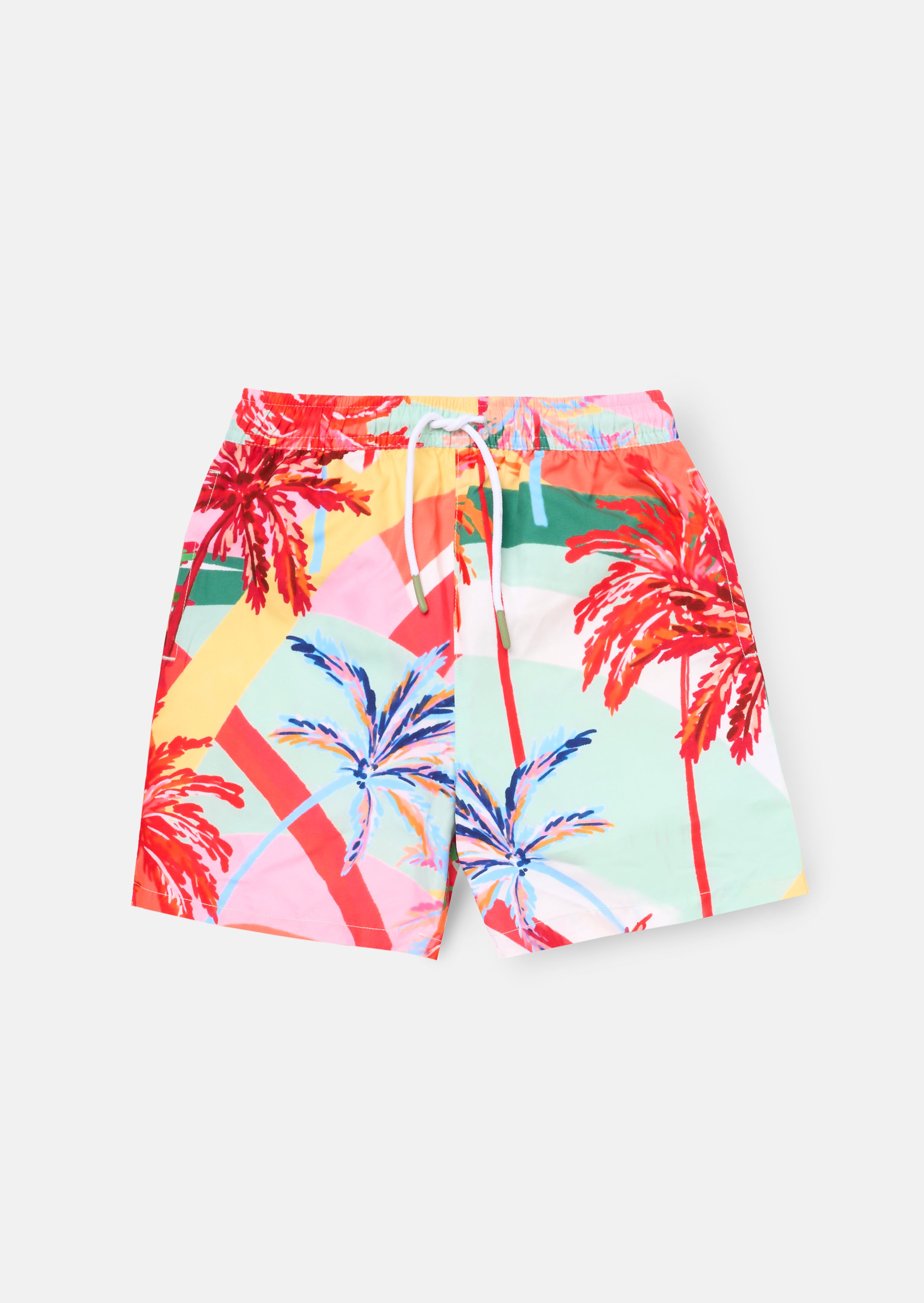 Rocky Palm Print Swim Short