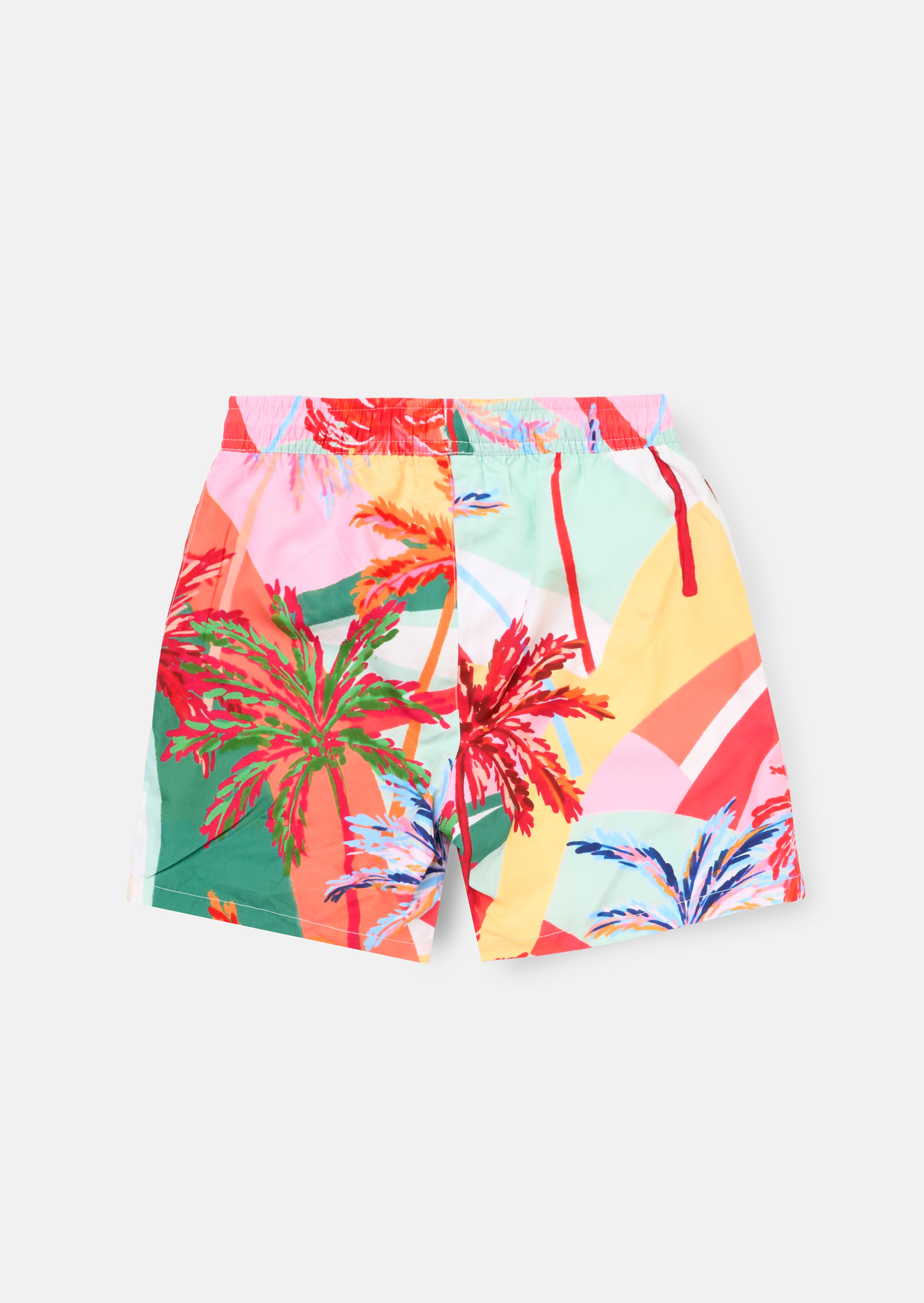 Rocky Palm Print Swim Short