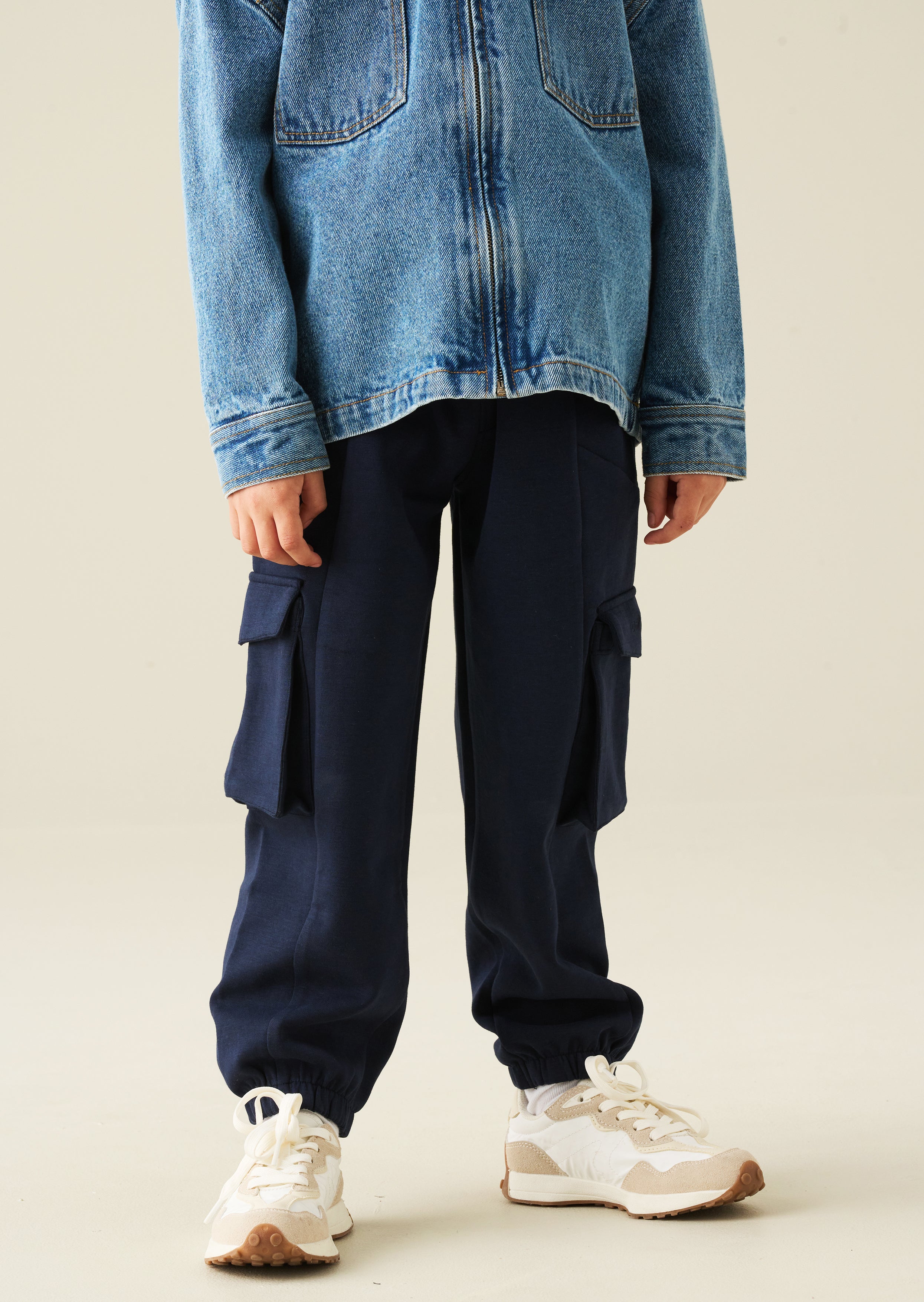 Pantalón Jogger Frank Navy con Paneles