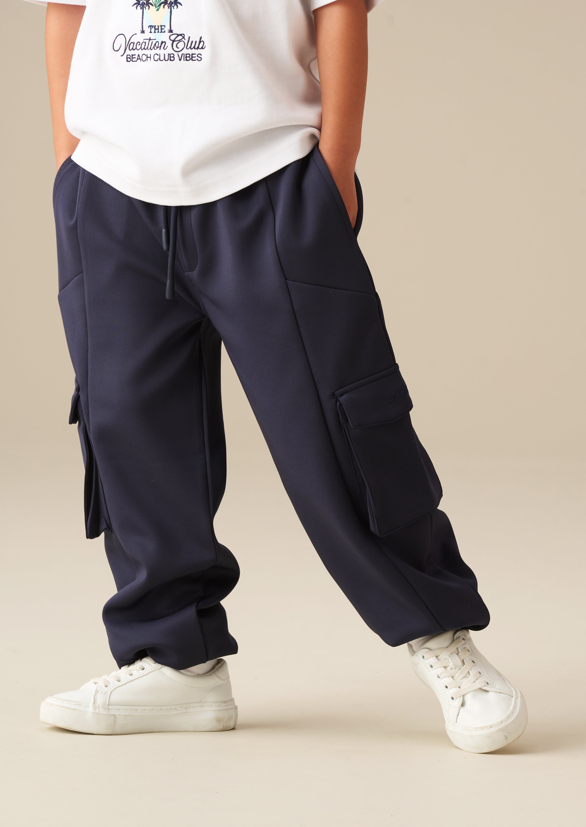 Frank Navy Panelled Jogger