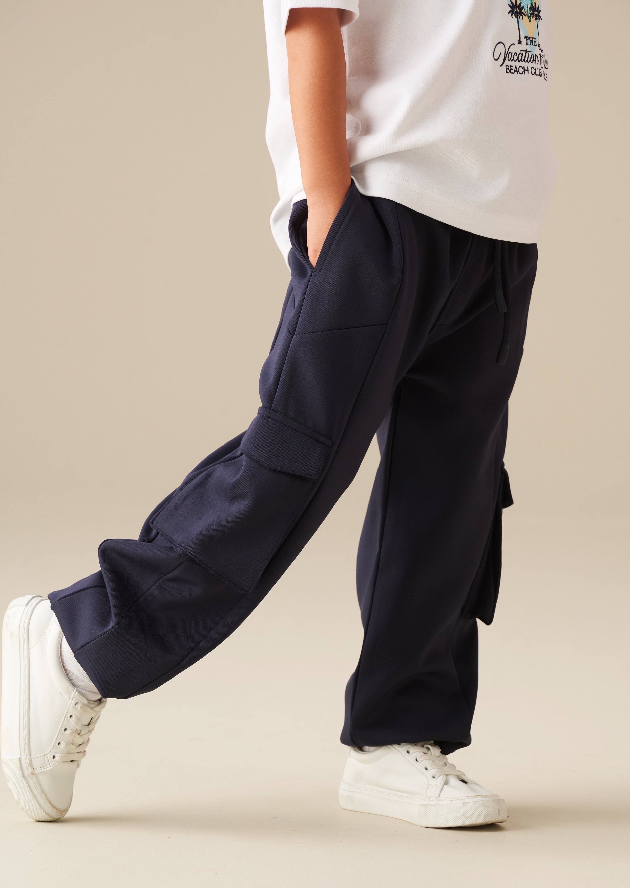 Frank Navy Panelled Jogger