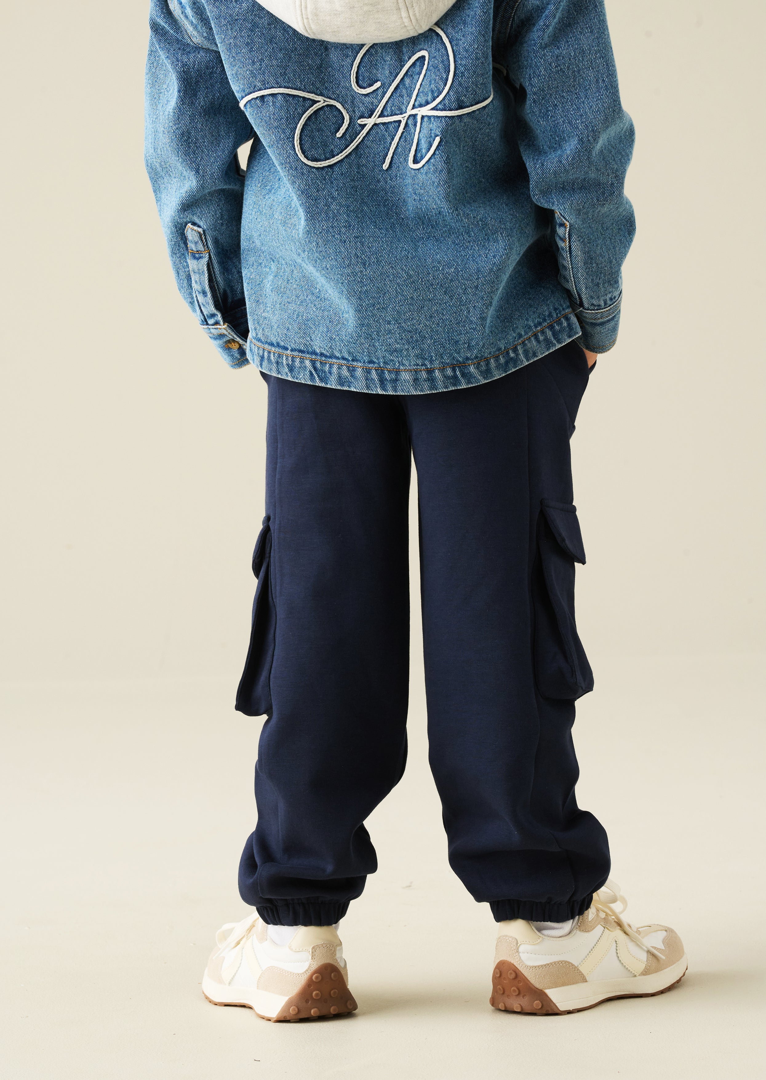 Pantalón Jogger Frank Navy con Paneles