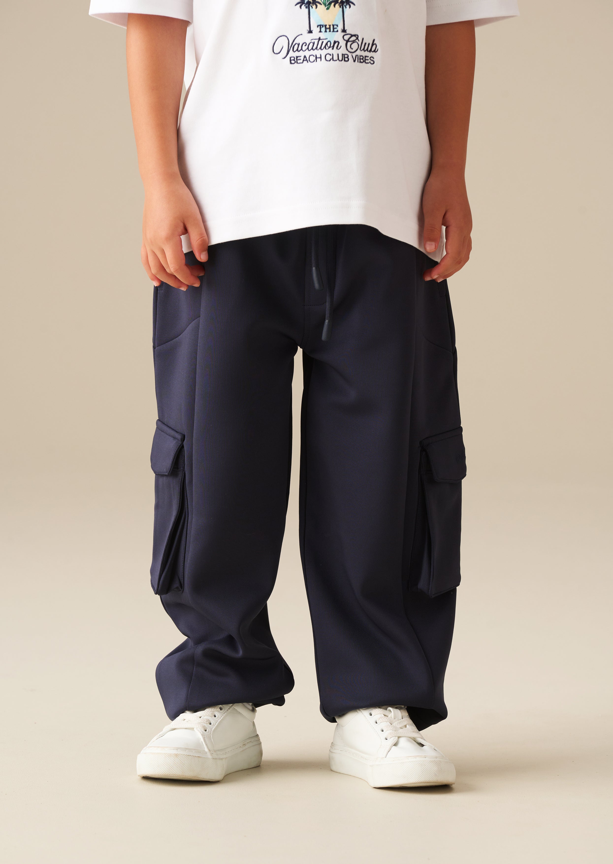 Frank Navy Panelled Jogger