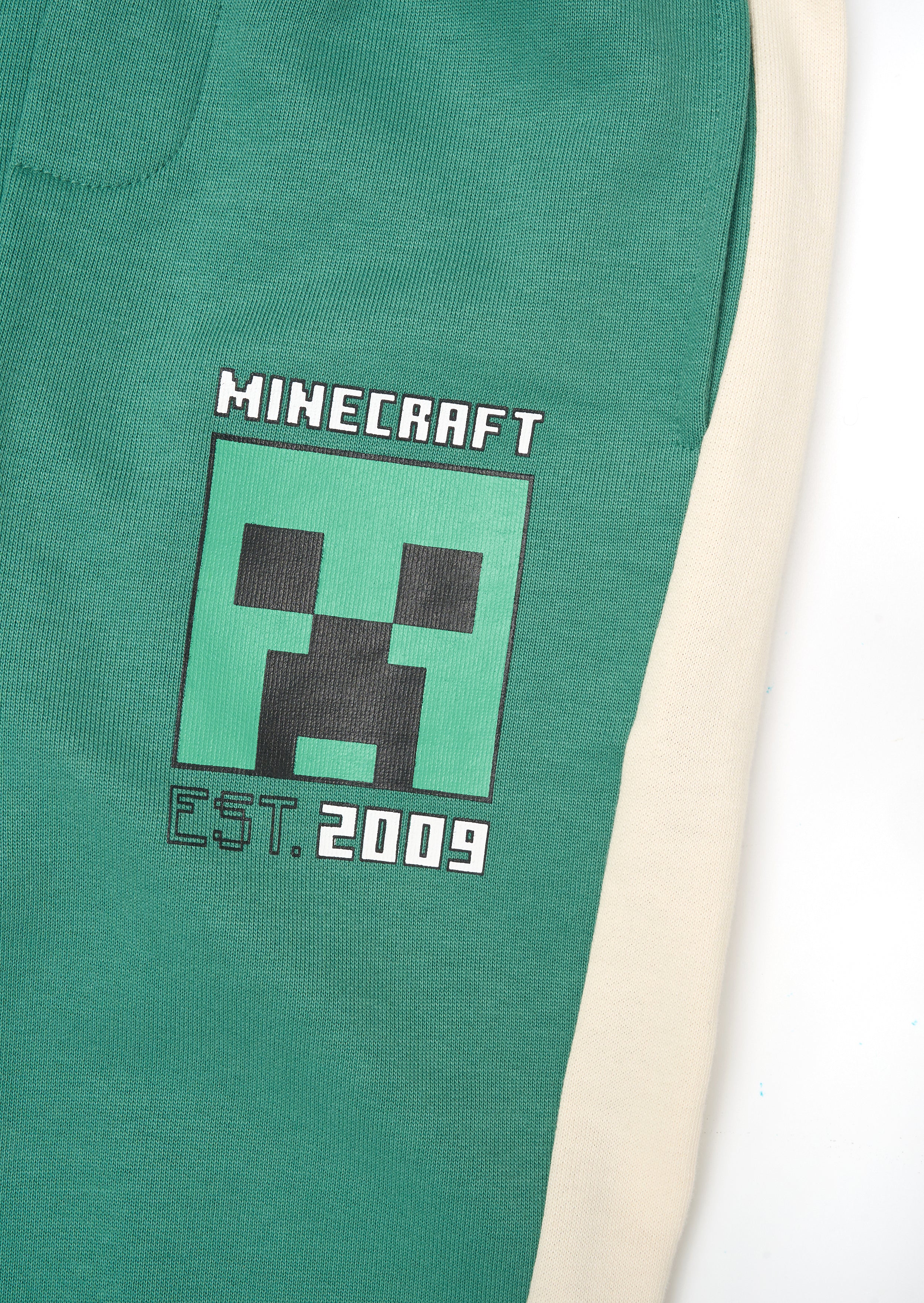 Spodnie dresowe Minecraft z bocznym paskiem