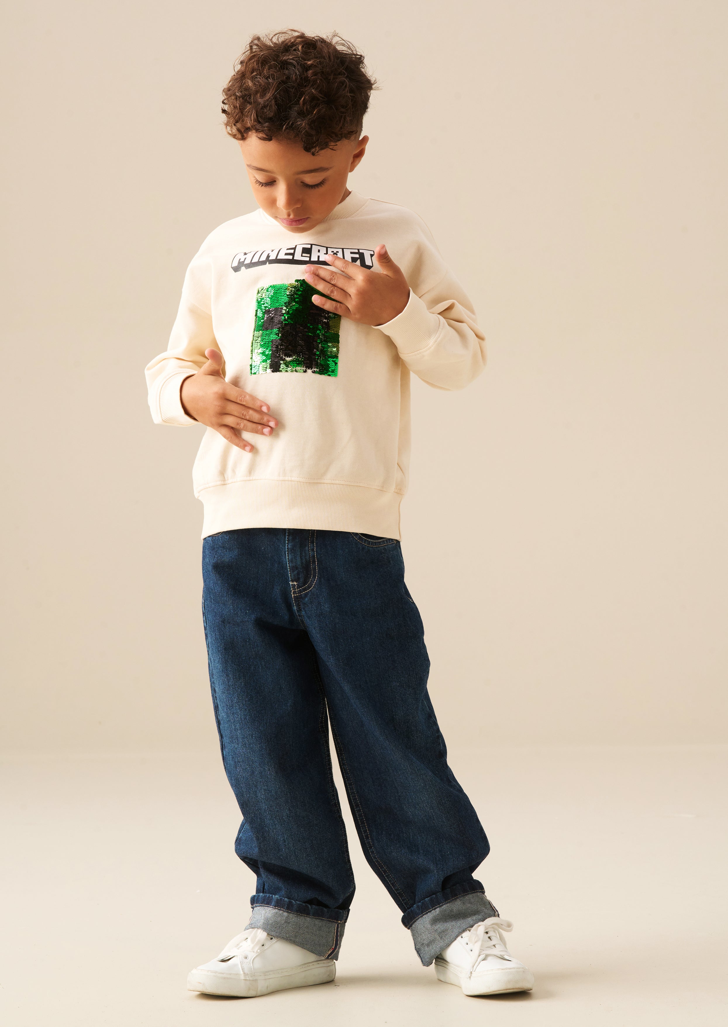Minecraft Sequin Sweatshirt