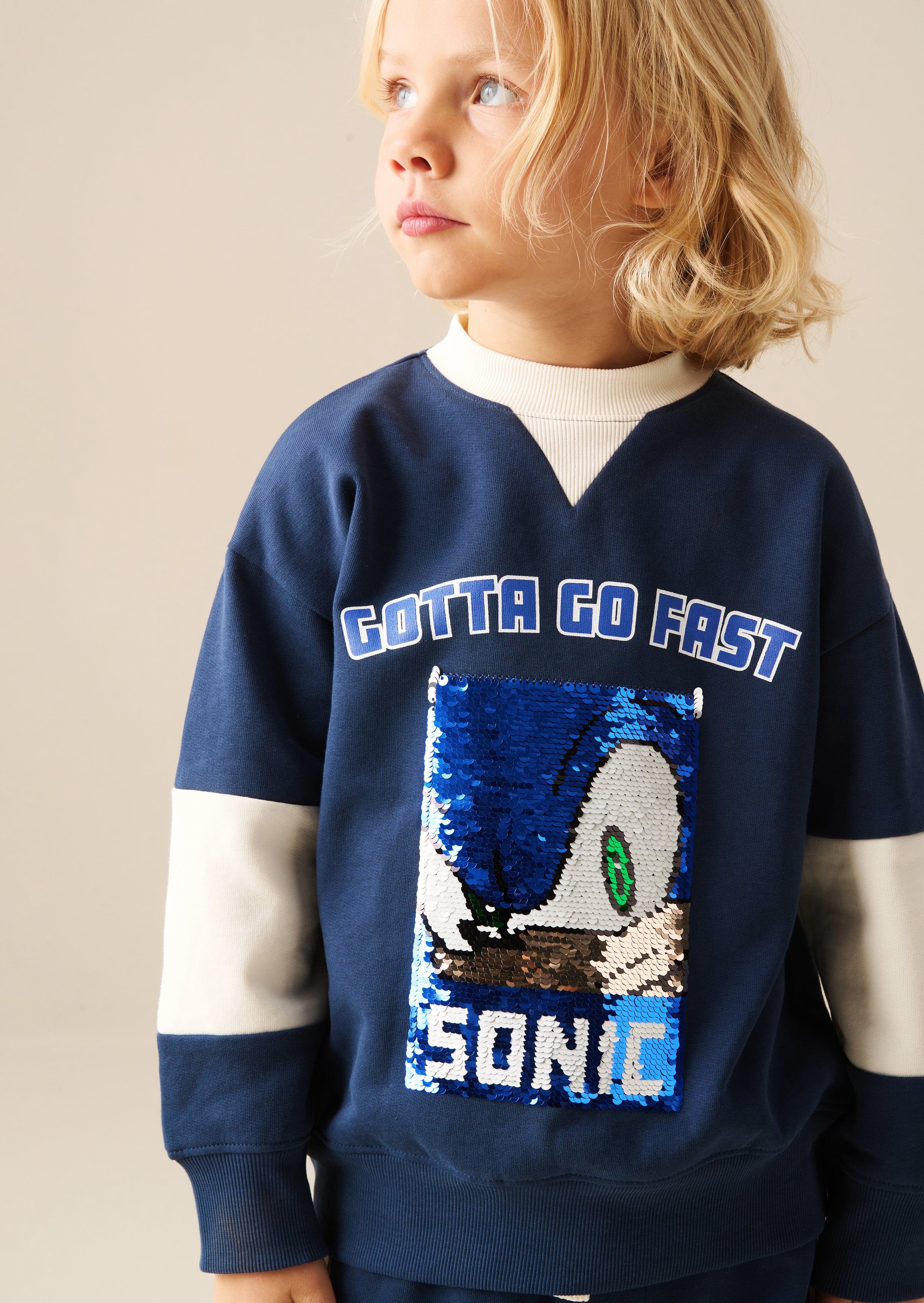 Sonic Varsity Sequin Sweatshirt