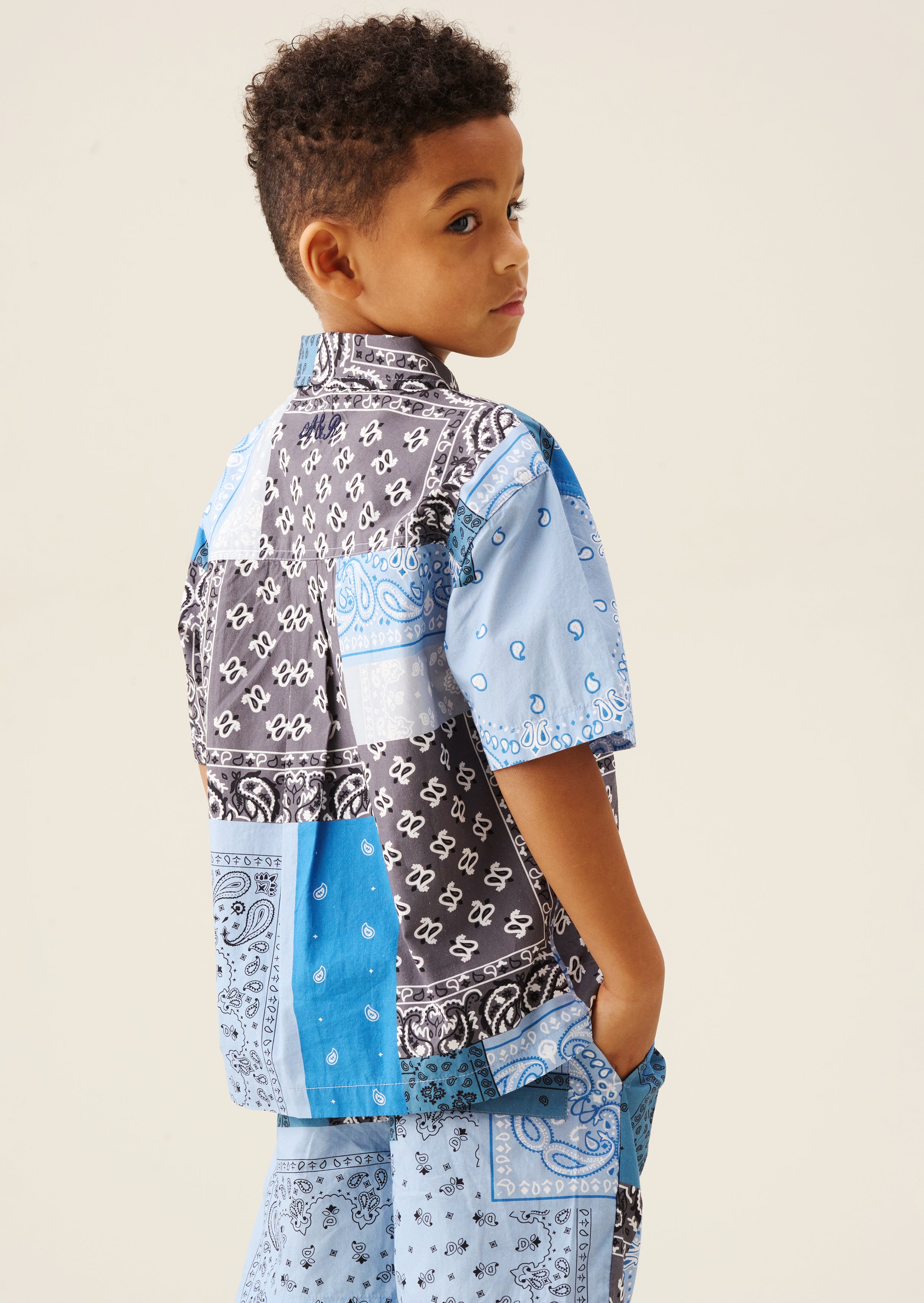 Camicia con stampa a bandana Bryson