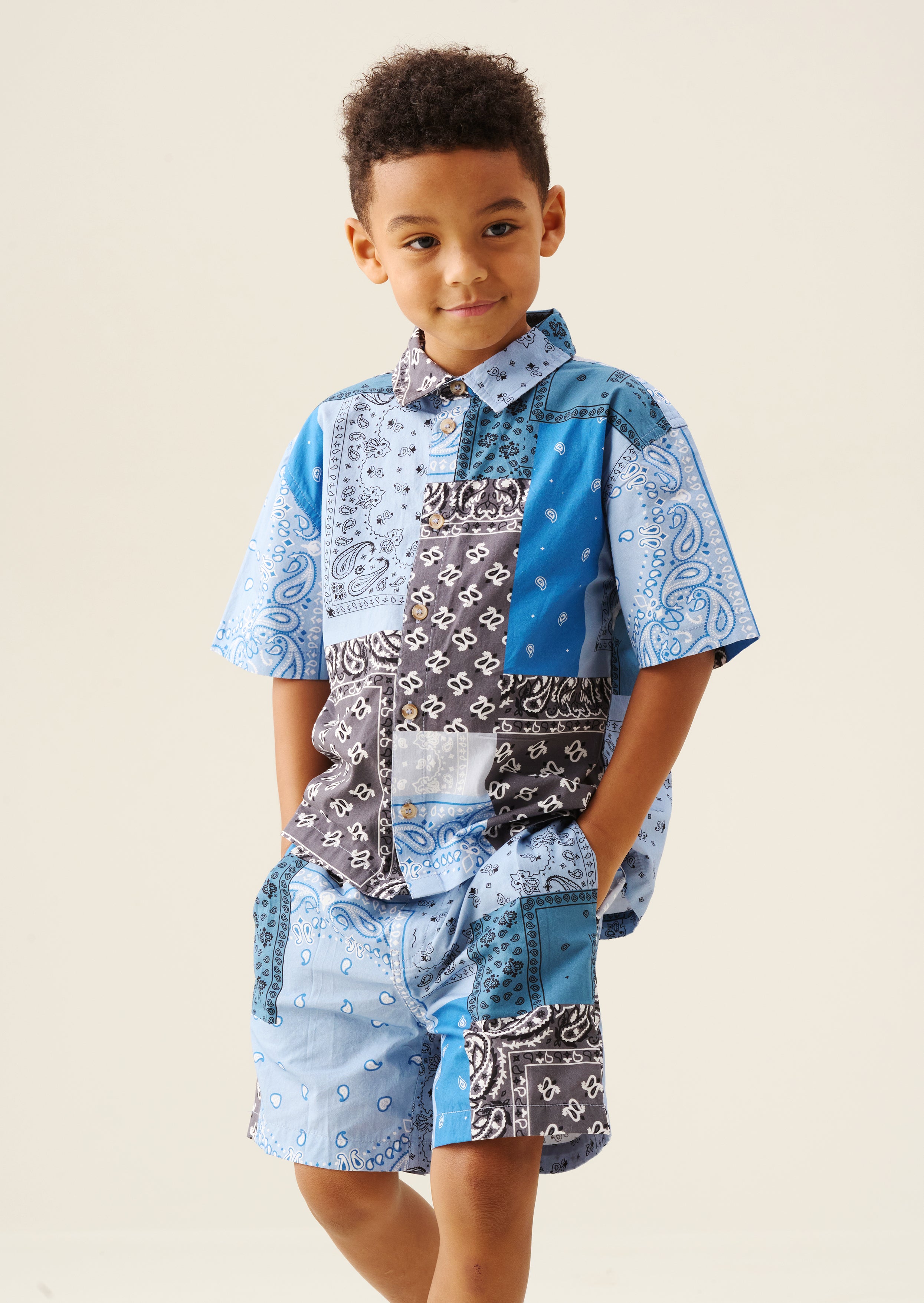 Camicia con stampa a bandana Bryson