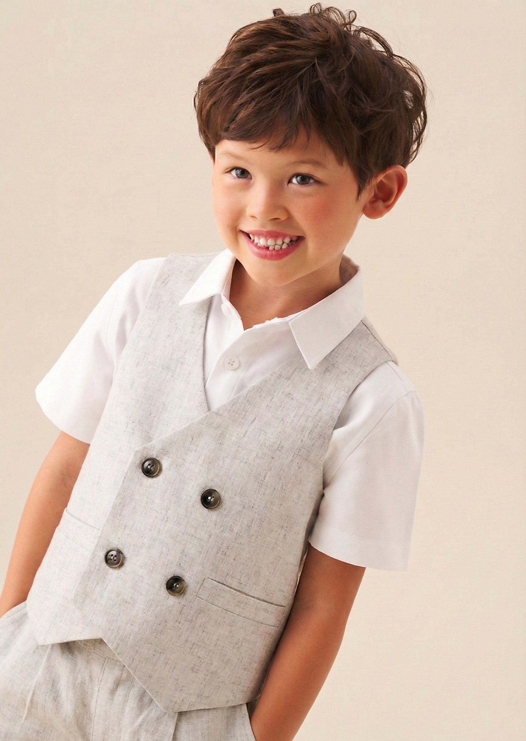 Luca Melange Waistcoat Set