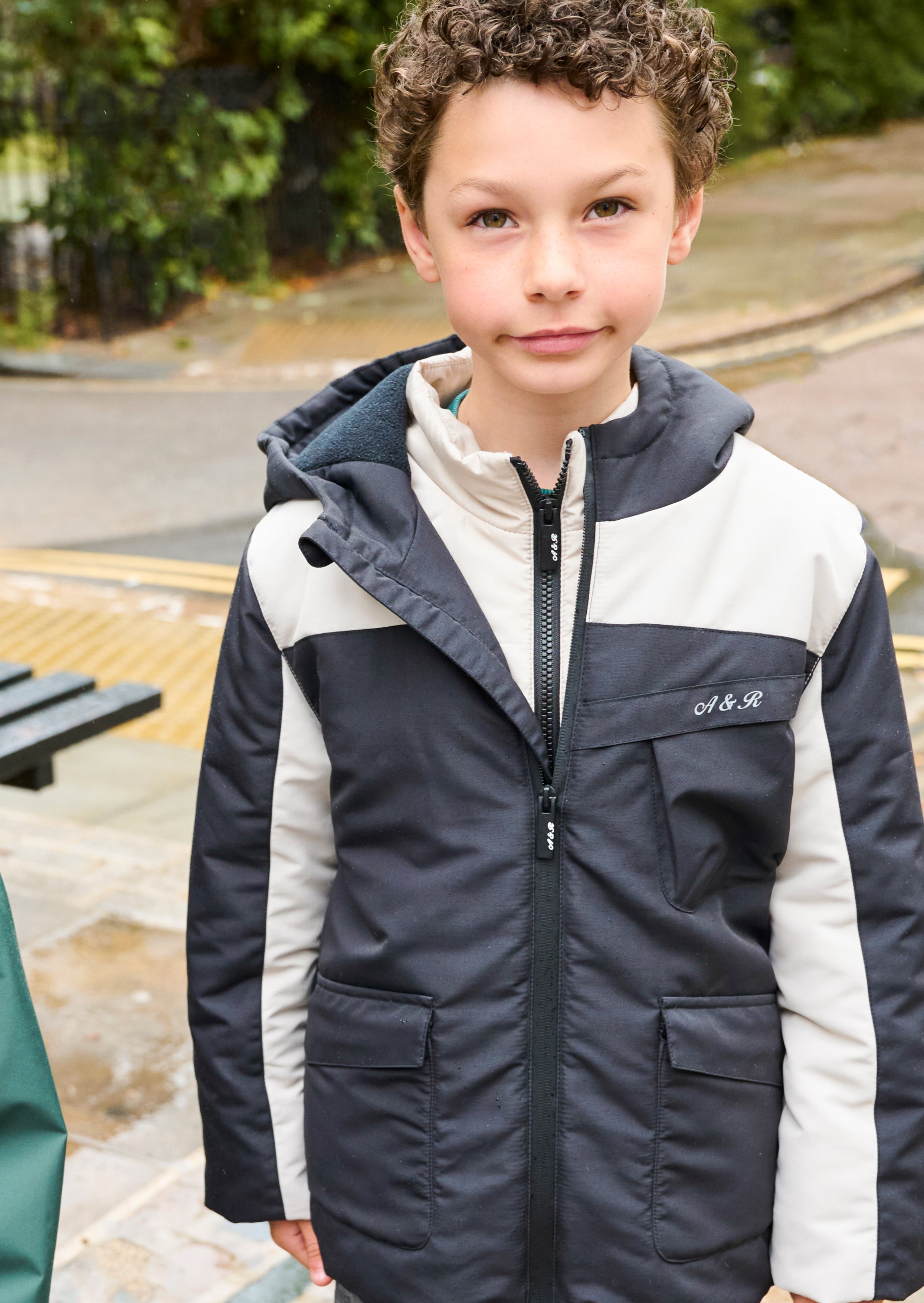 Samuel Colour Block Fleece Lined Coat