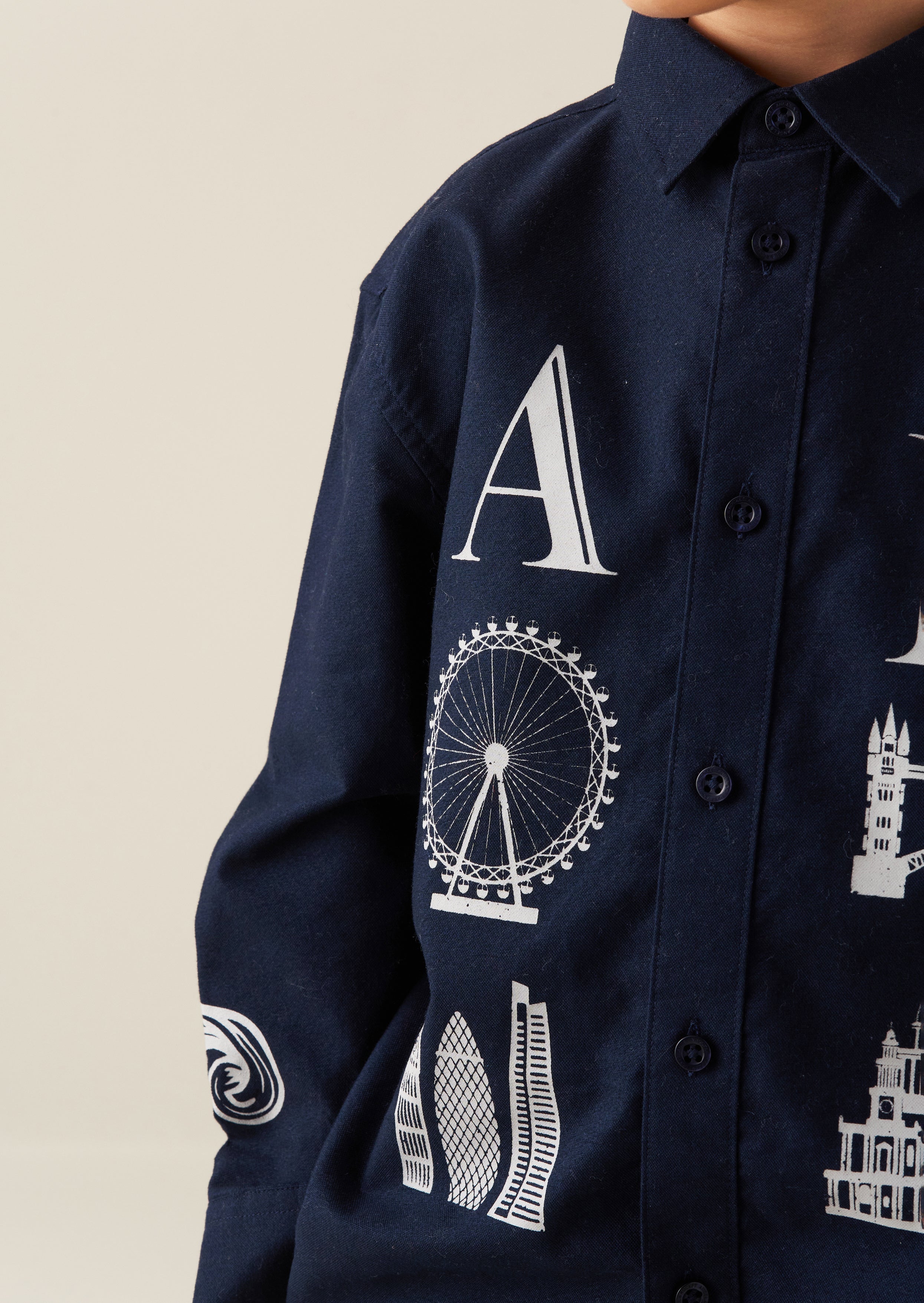 Neo Oversized City Print Shirt