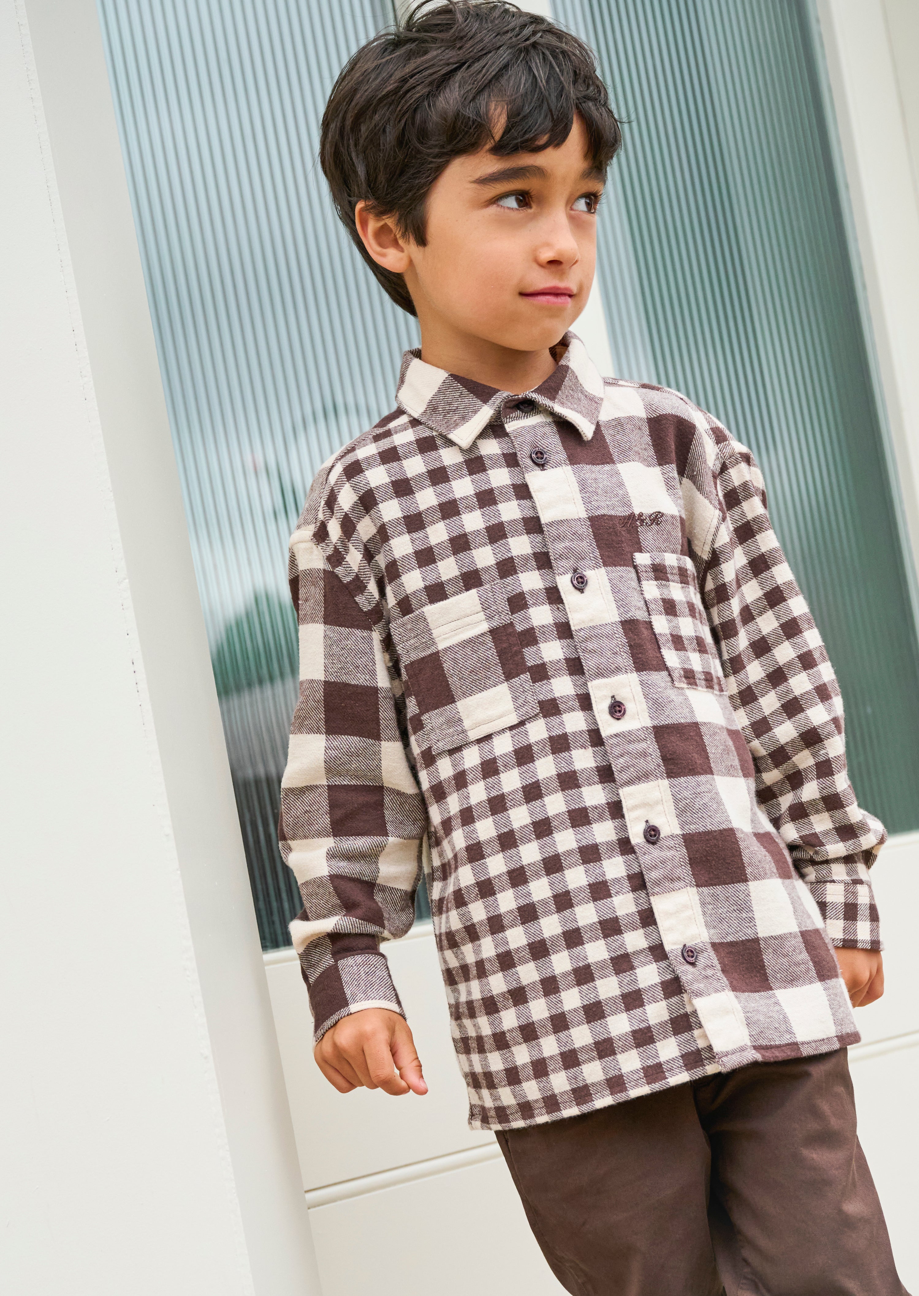 Zayne Mixed Check Shirt