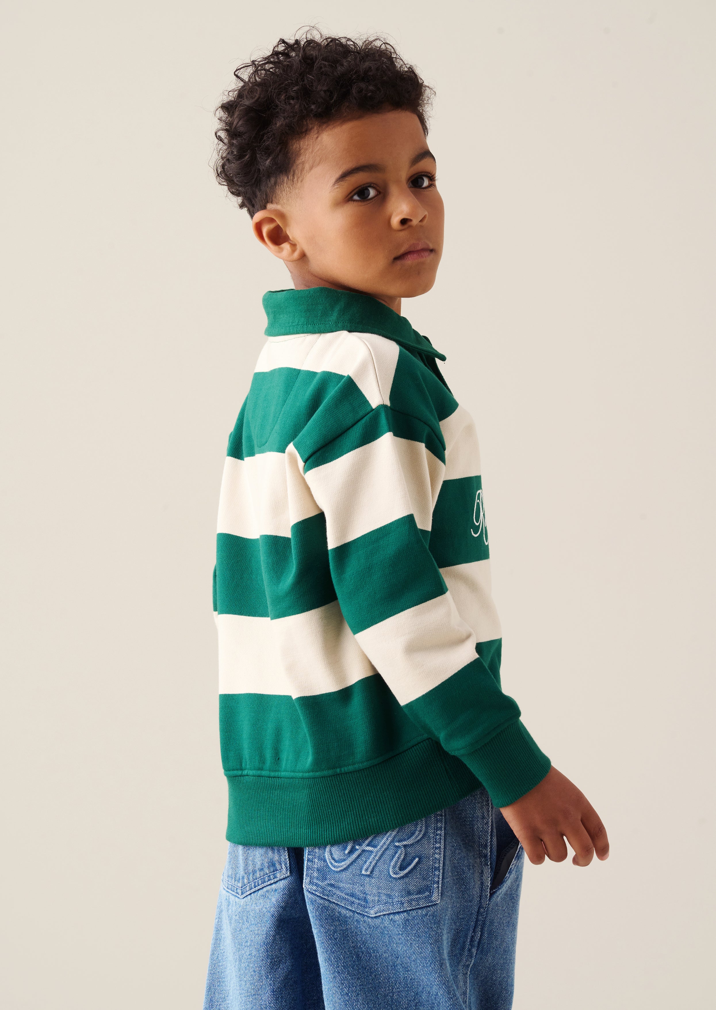 Shay Rugby-Sweatshirt mit Streifen