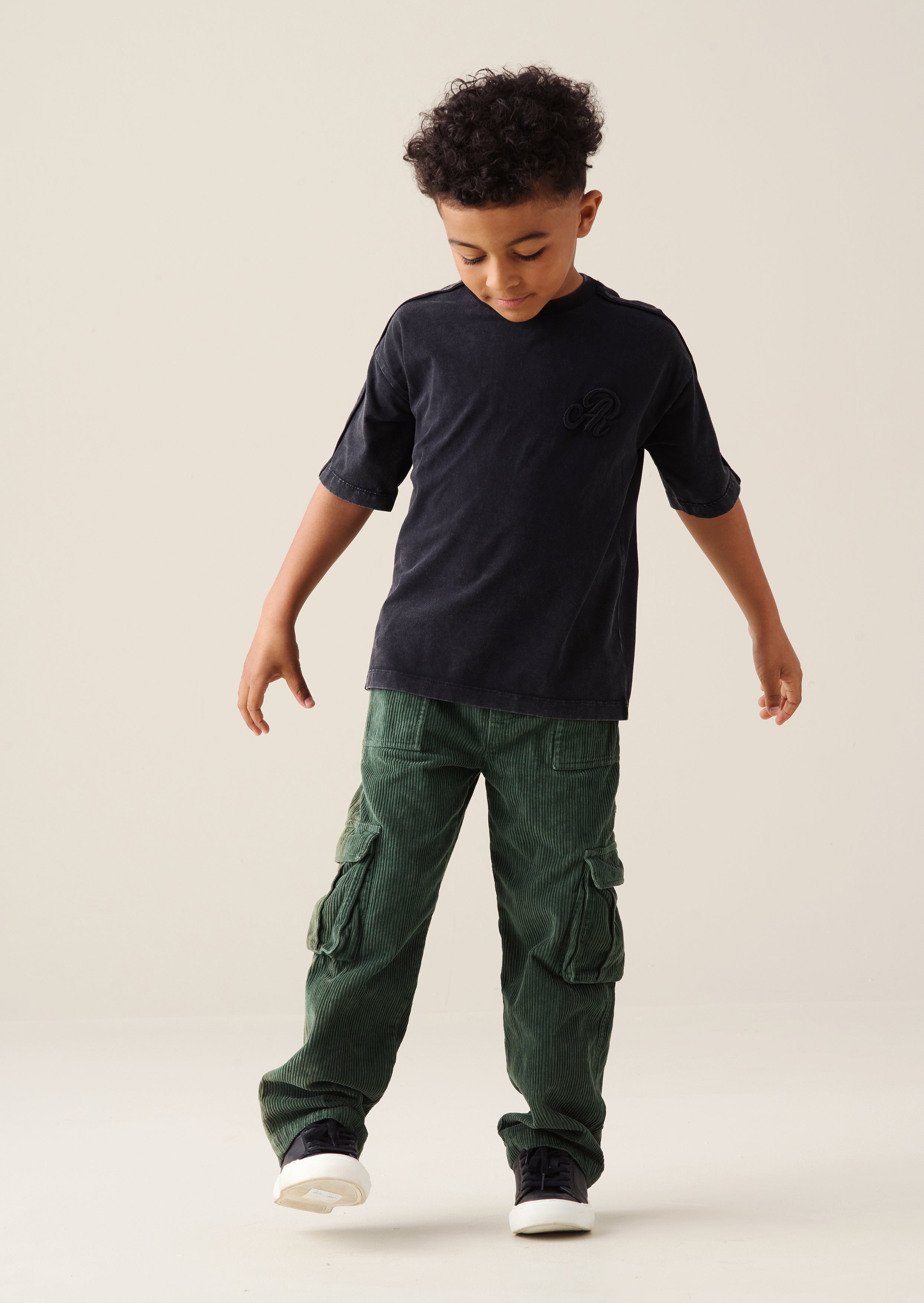 Luke Washed Cord Wide Leg Jogger