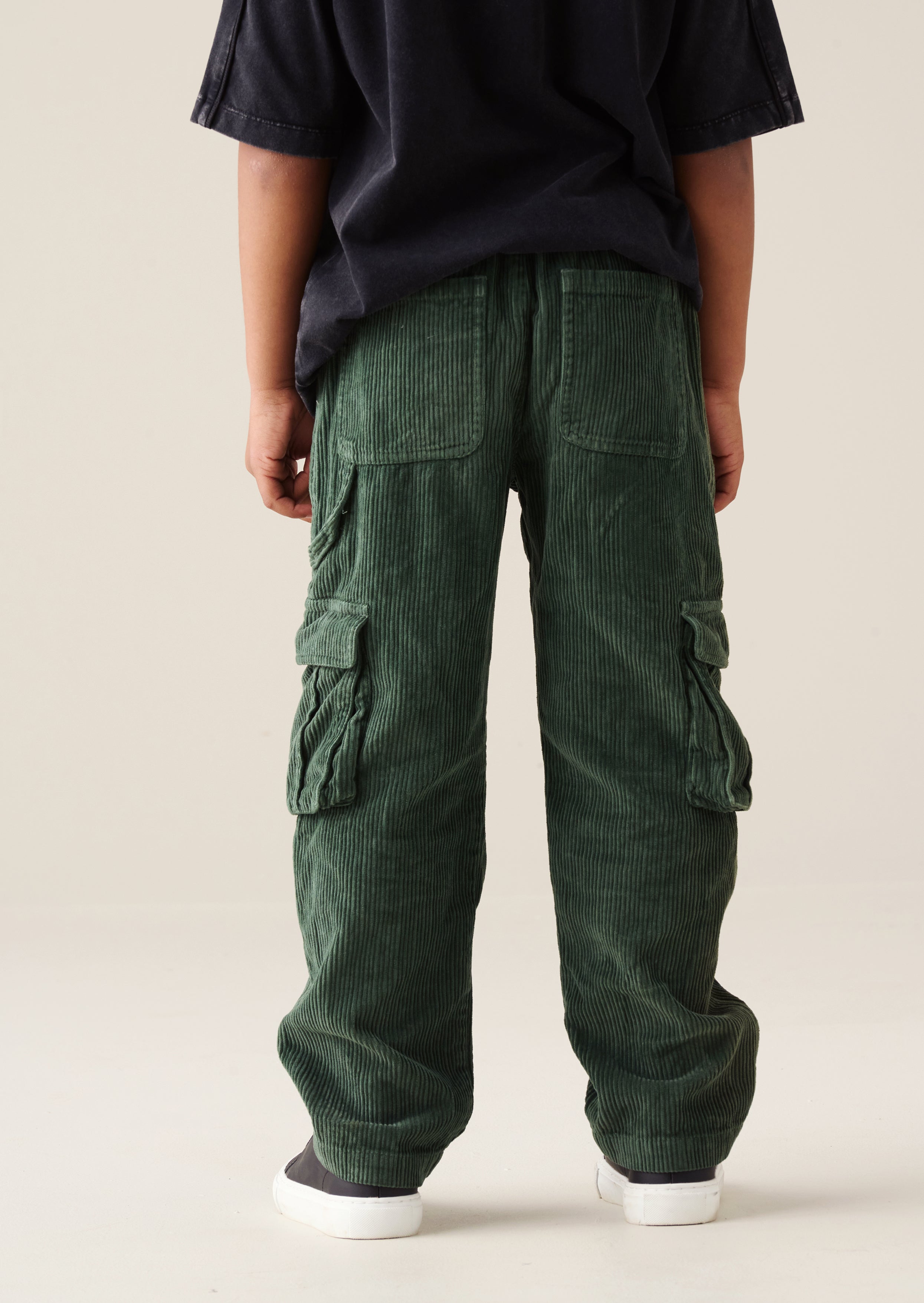 Luke Washed Cord Wide Leg Jogger
