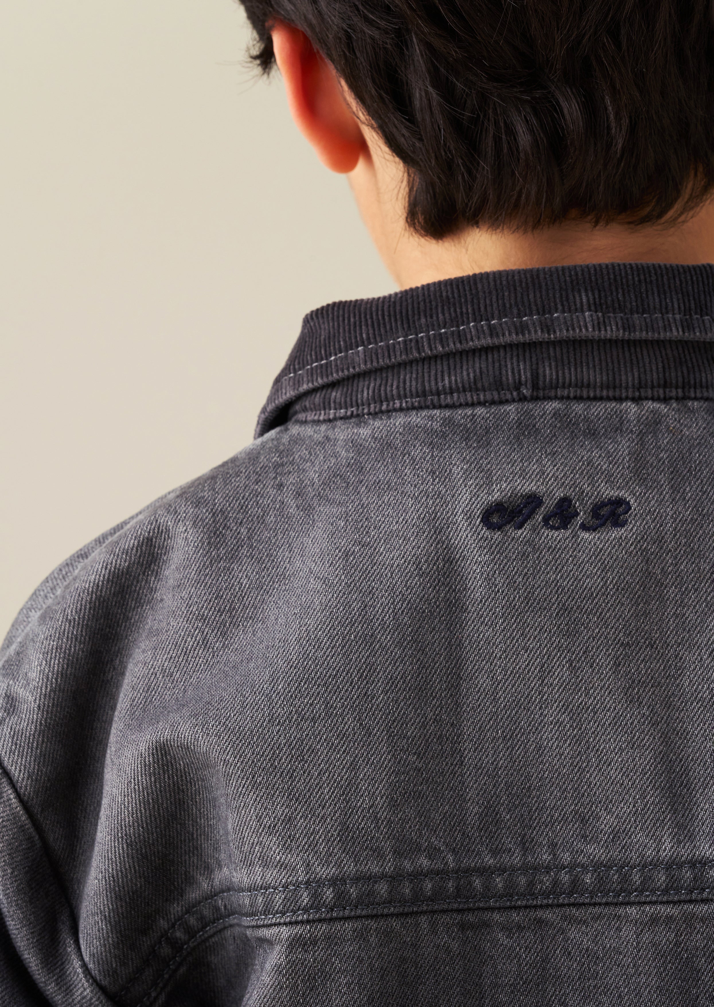 Malik Cord Detail Denim Jacket