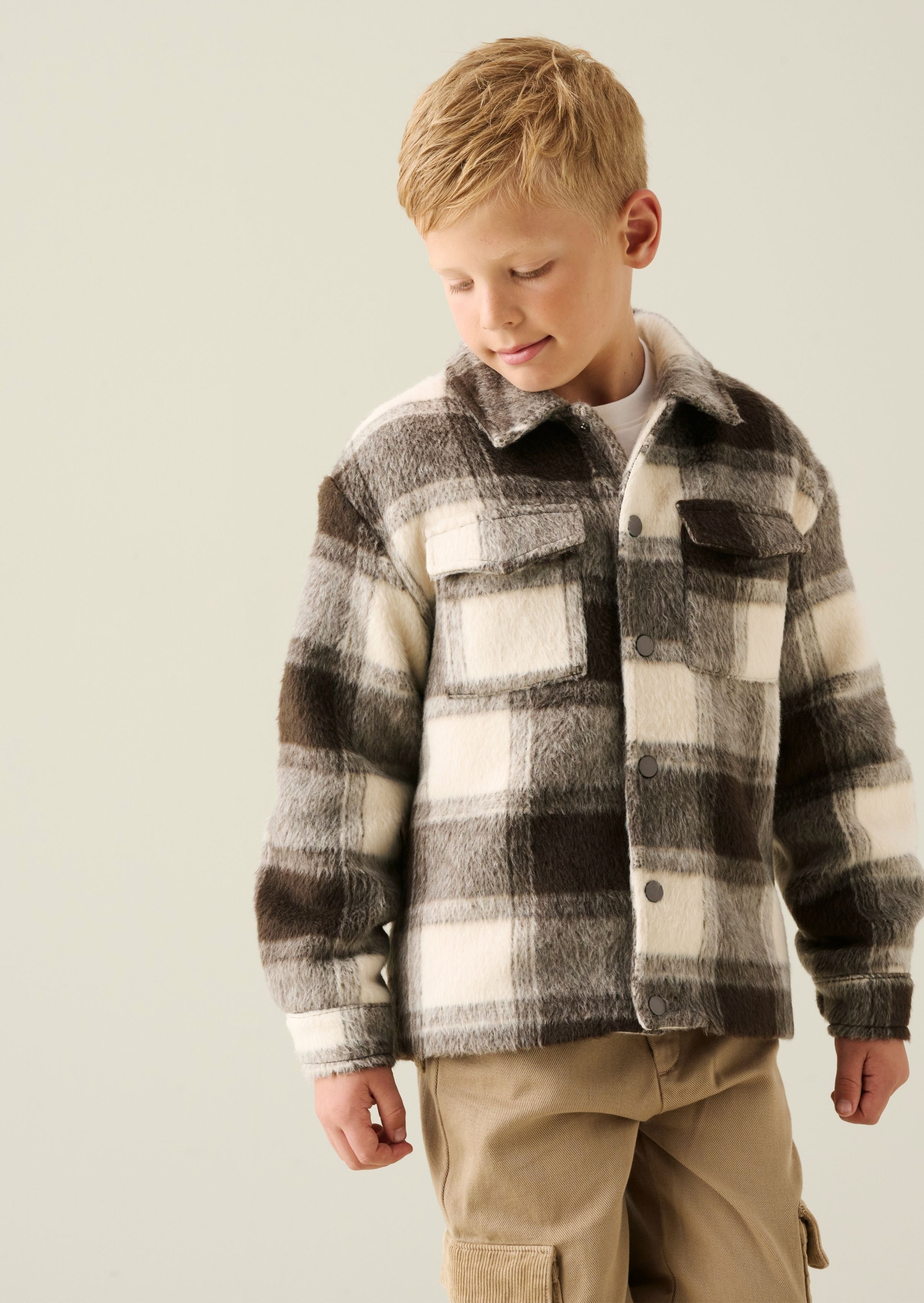 Odin Brushed Check Fleece Lined Jacket