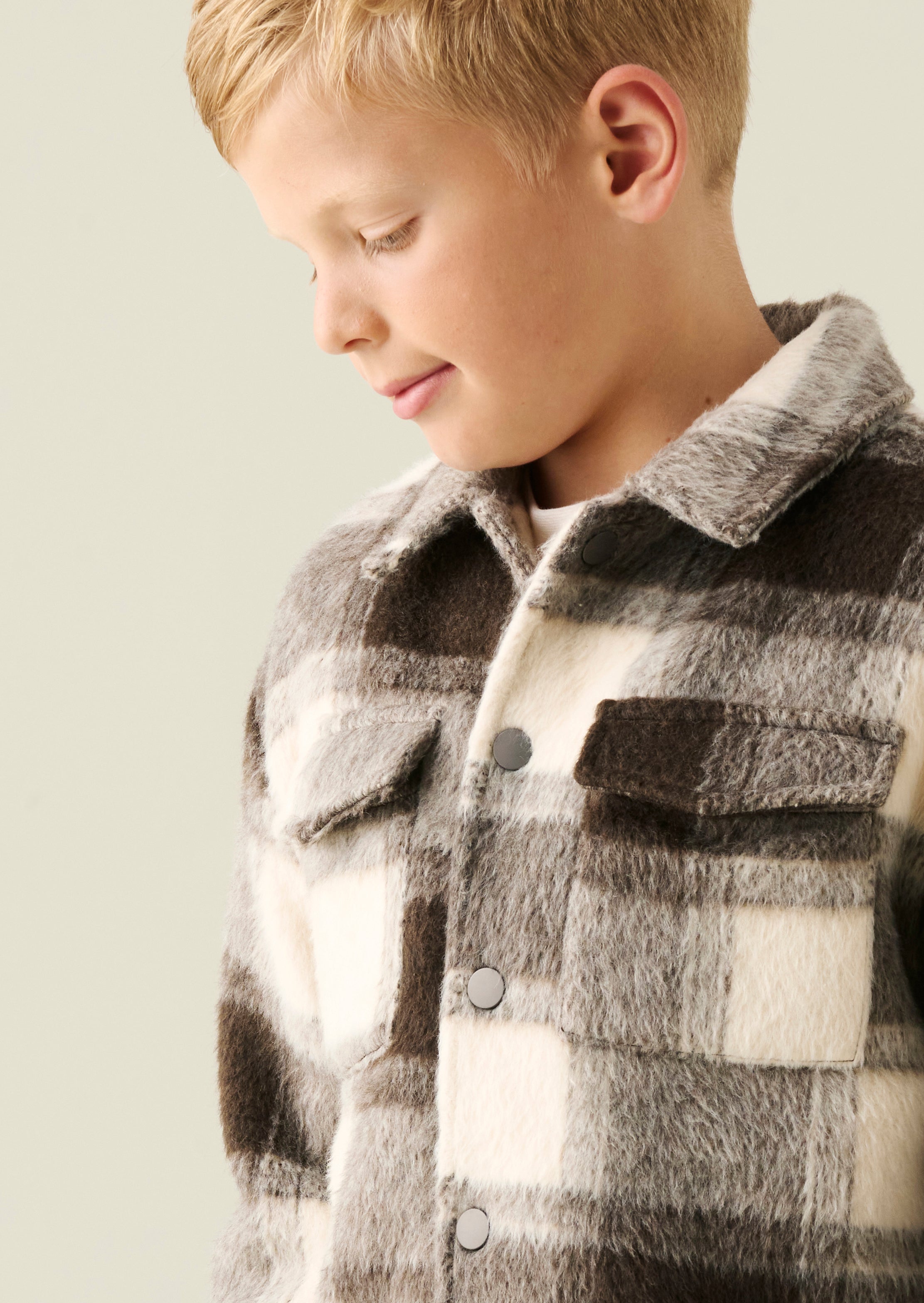 Odin Brushed Check Fleece Lined Jacket