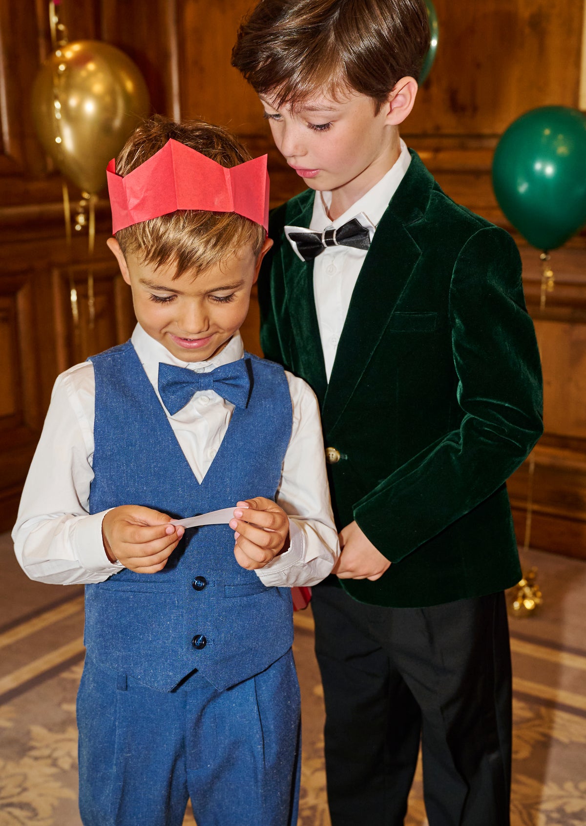 Luca Blue Melange Waistcoat Set