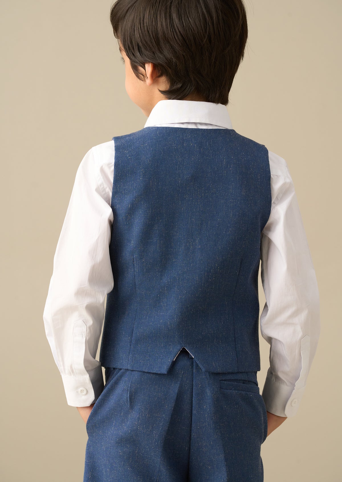 Luca Blue-Melange-Westen-Set