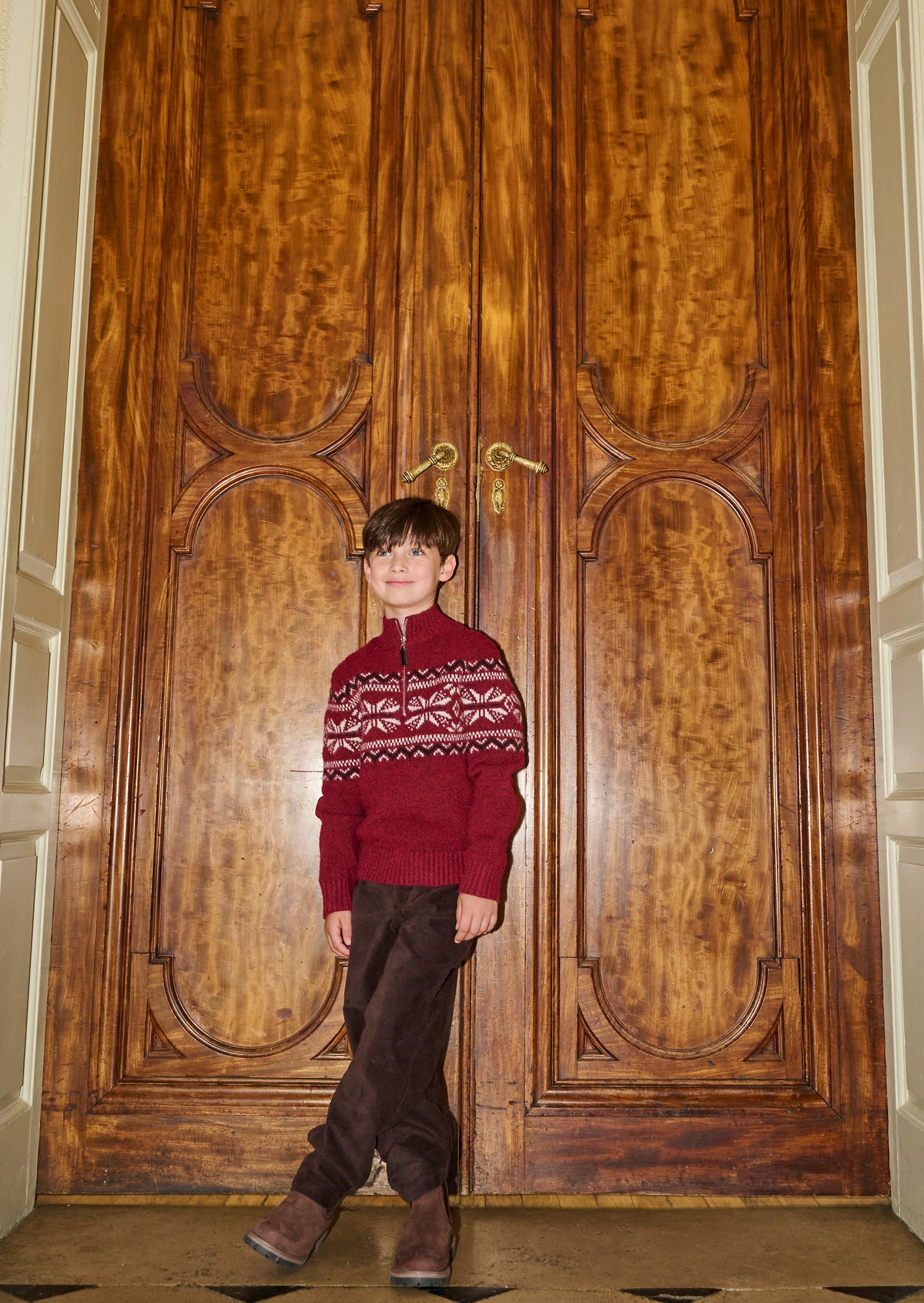 Asher Chocolate Moleskin Trouser