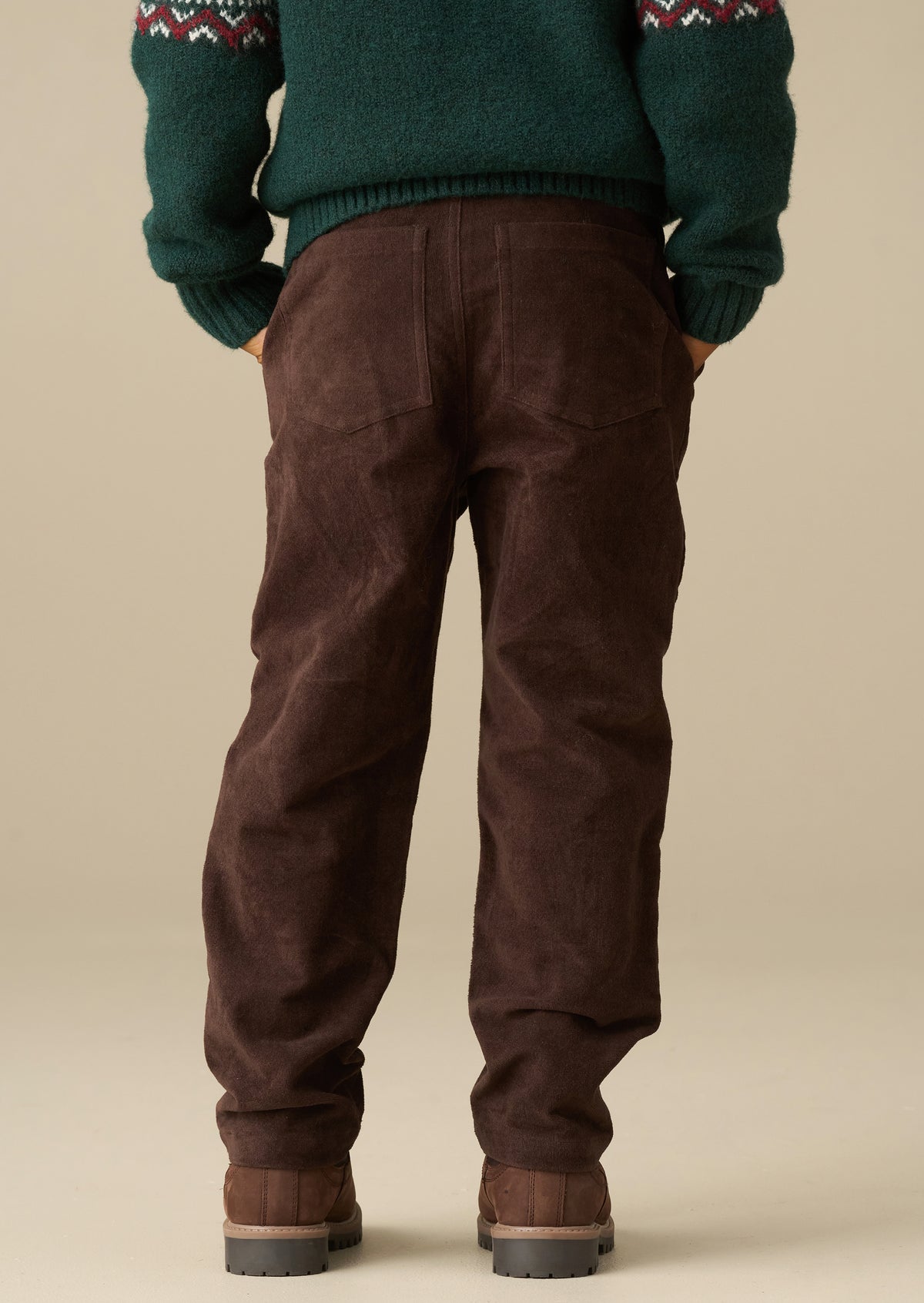 Asher Chocolate Moleskin Trouser