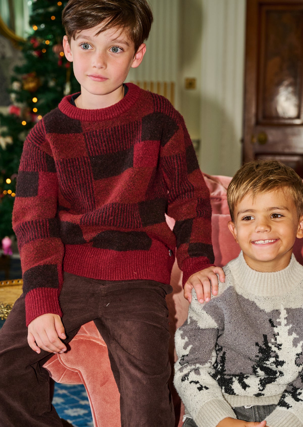 Lewis Check Knit Jumper