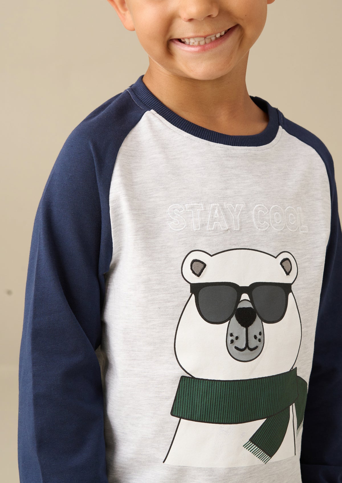 Pijama con estampado de oso Atlas