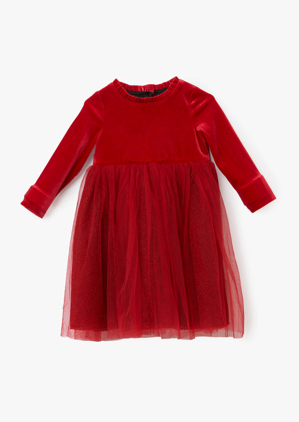 Elsie Baby Velvet Tulle Dress