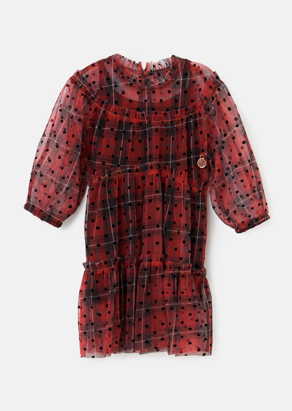 Cara Baby Tartan Spot Dress