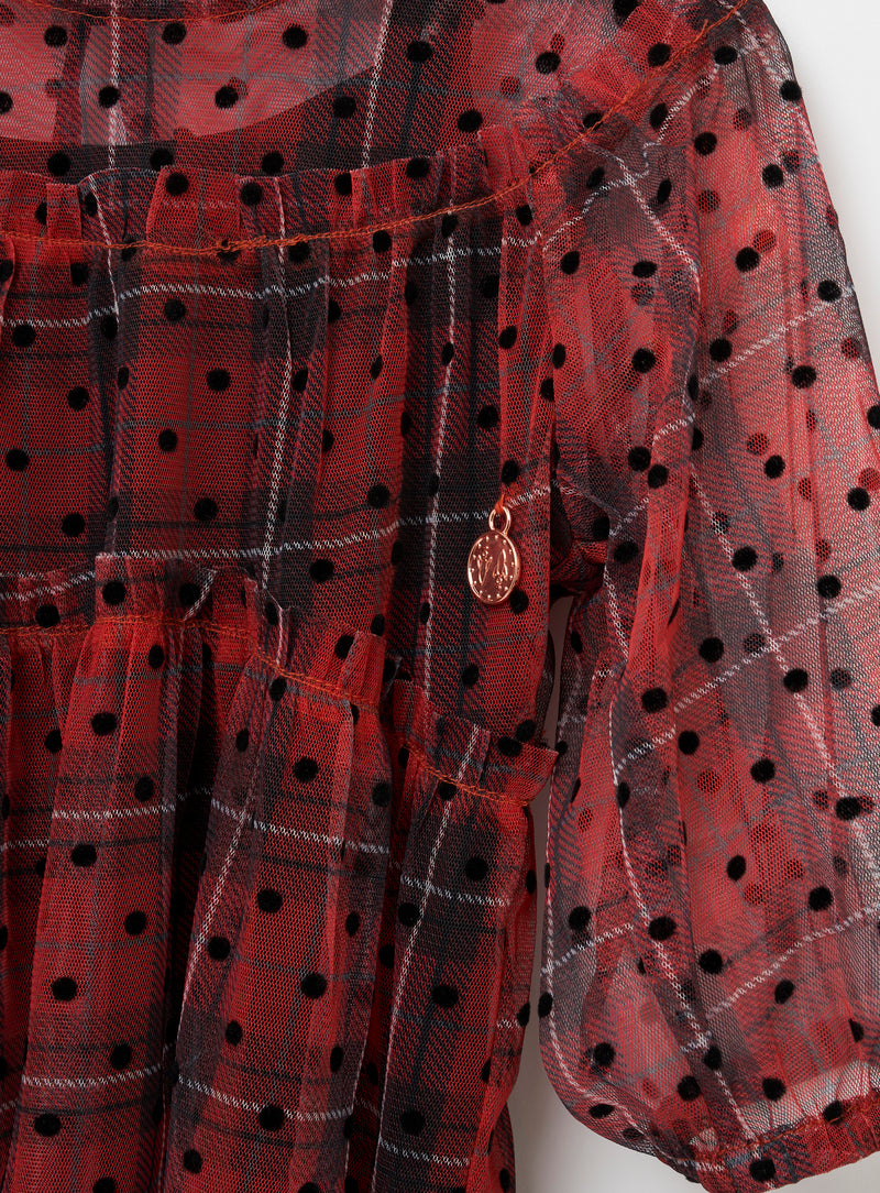 Cara Baby Tartan Spot Dress