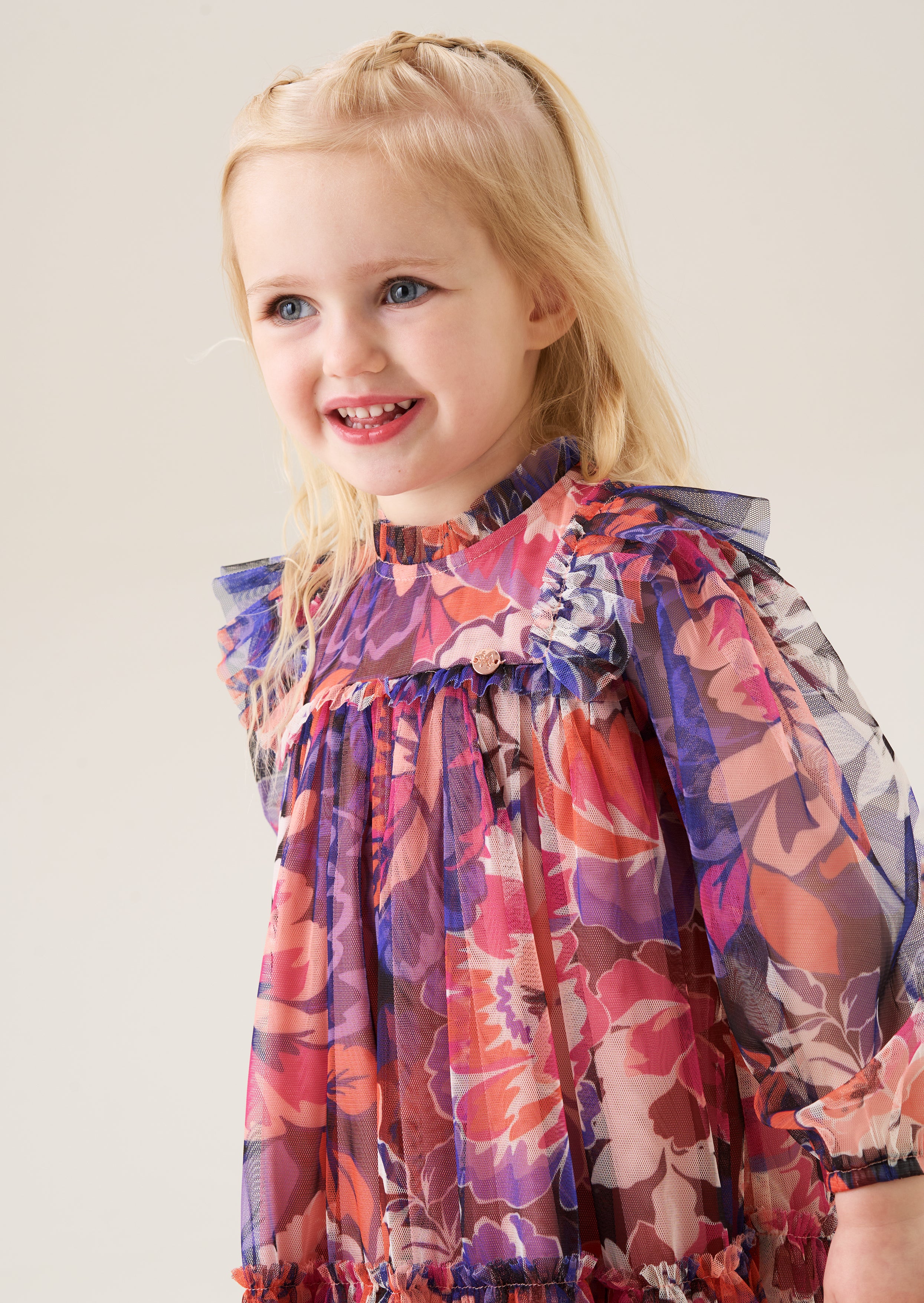 Mini robe en maille à imprimé floral Eleanor