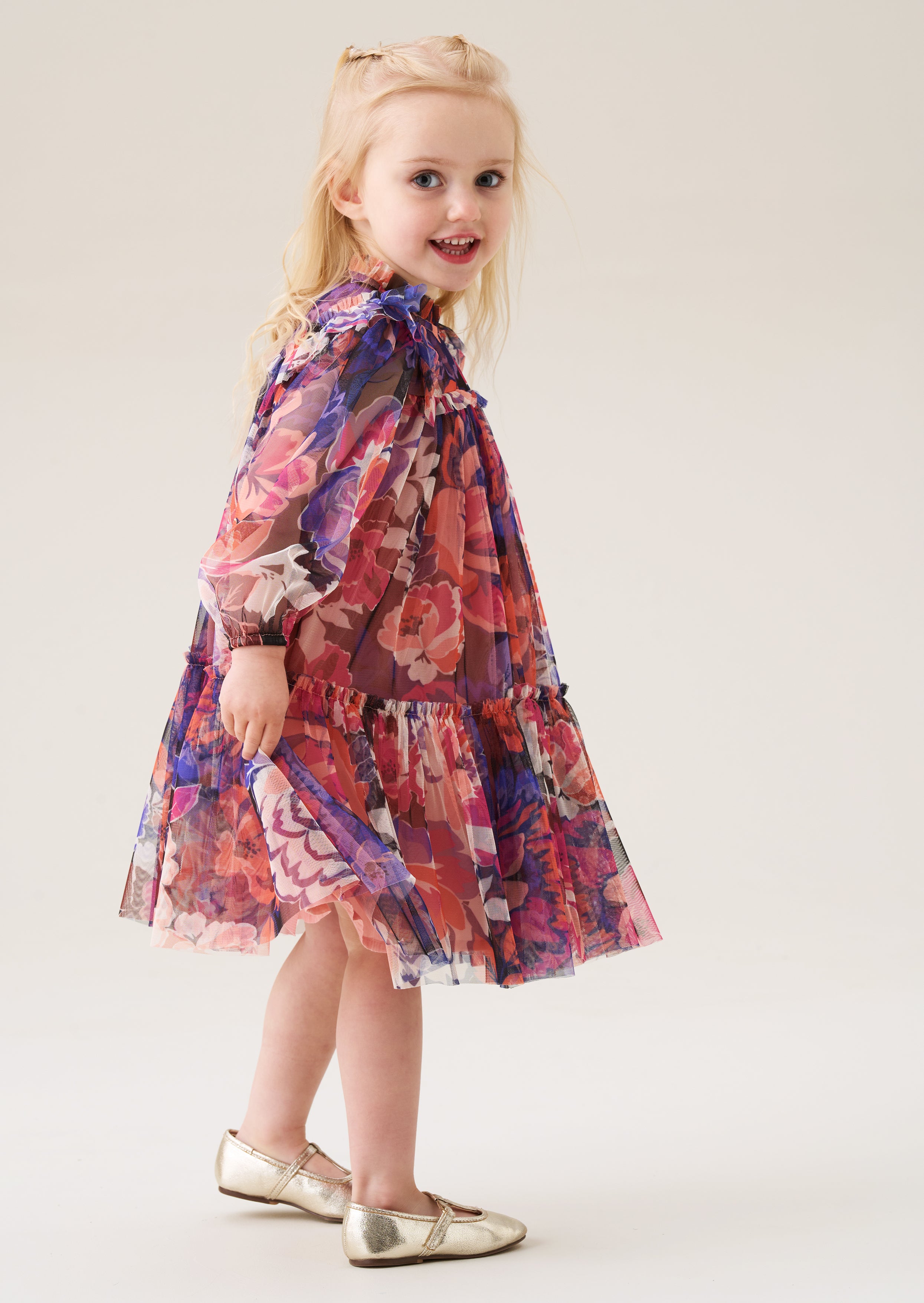 Mini robe en maille à imprimé floral Eleanor