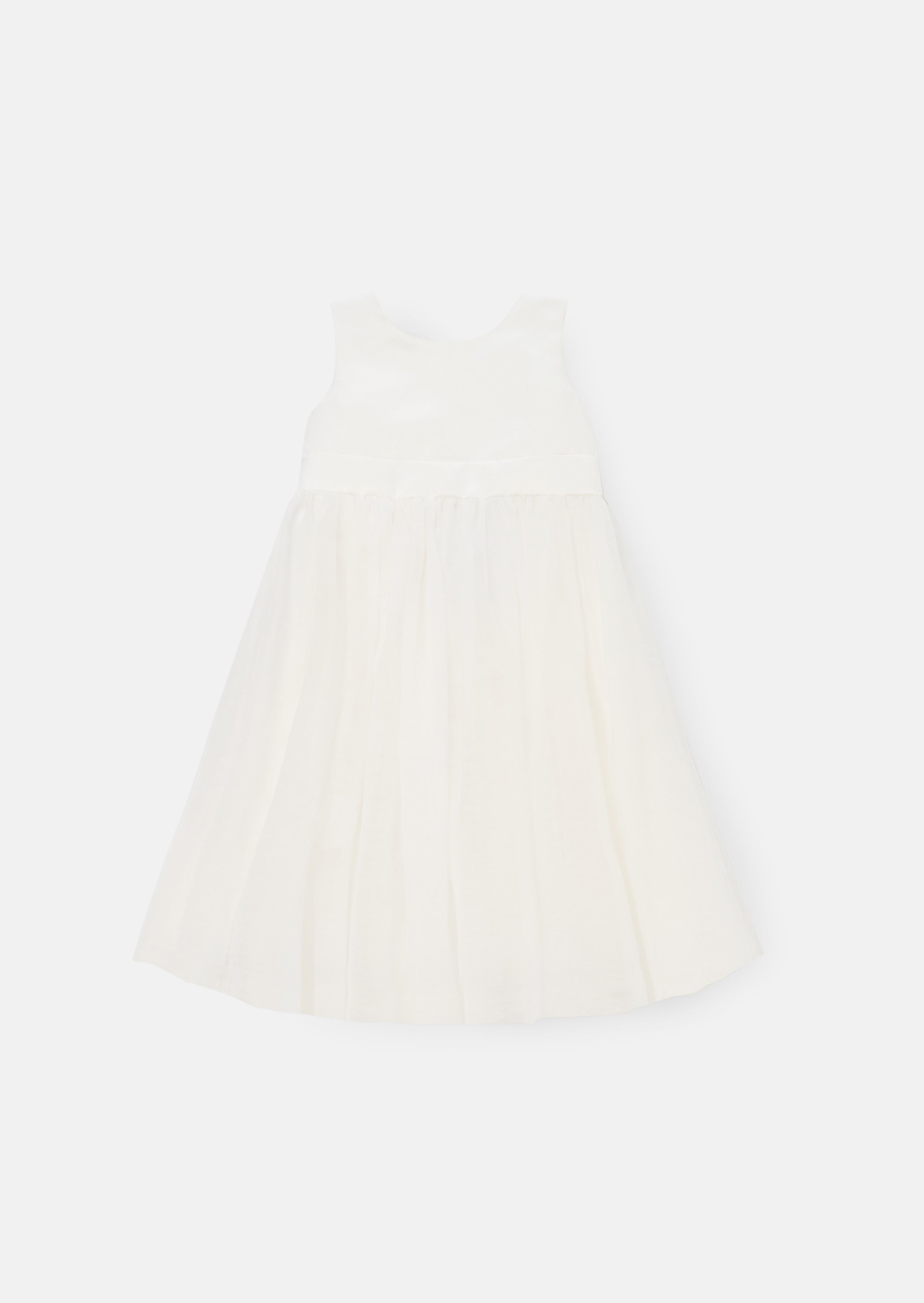 Robe Charlotte Mini blanche ballerine avec nœud
