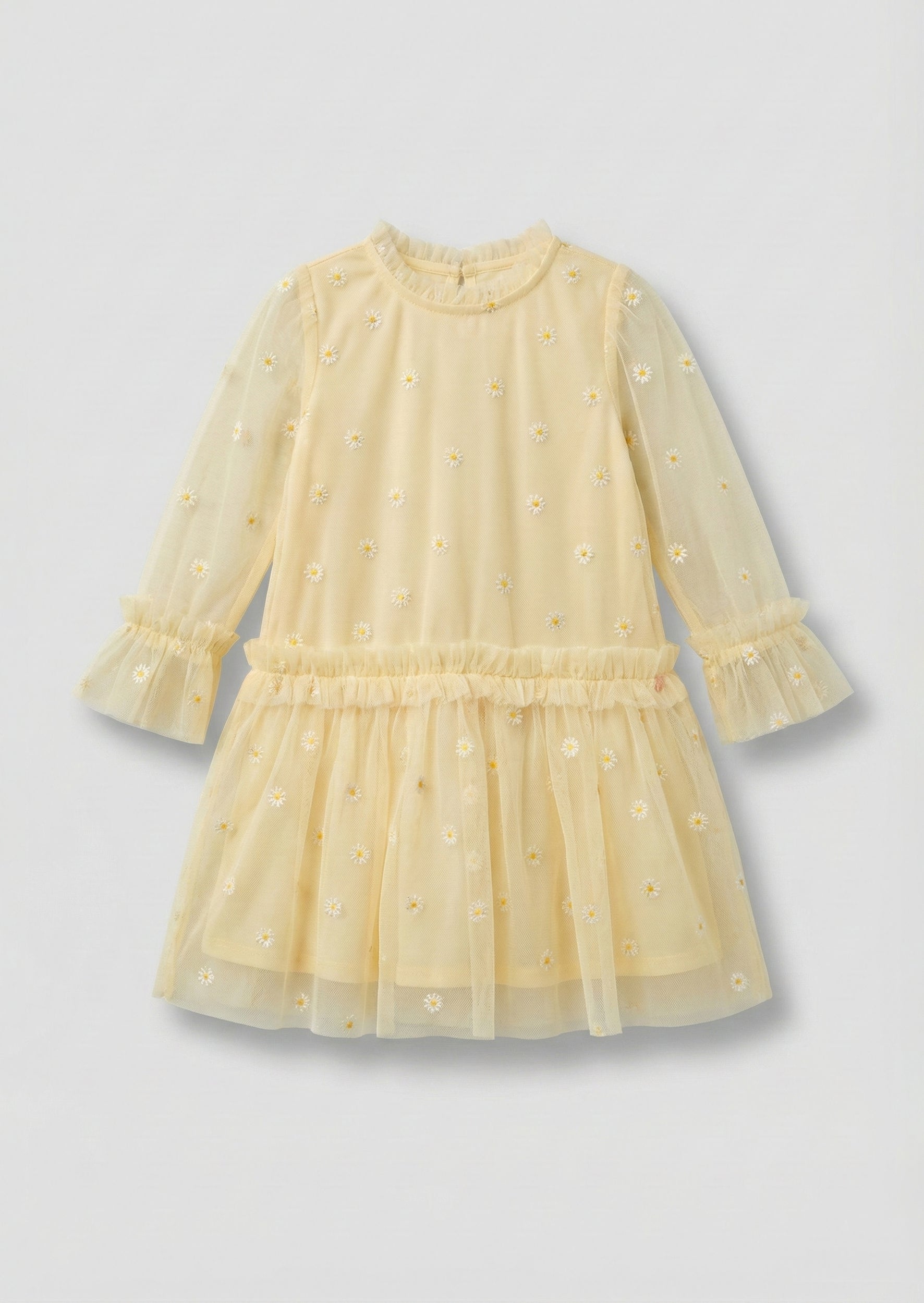 فستان شبكي مطرز بنف ديسي