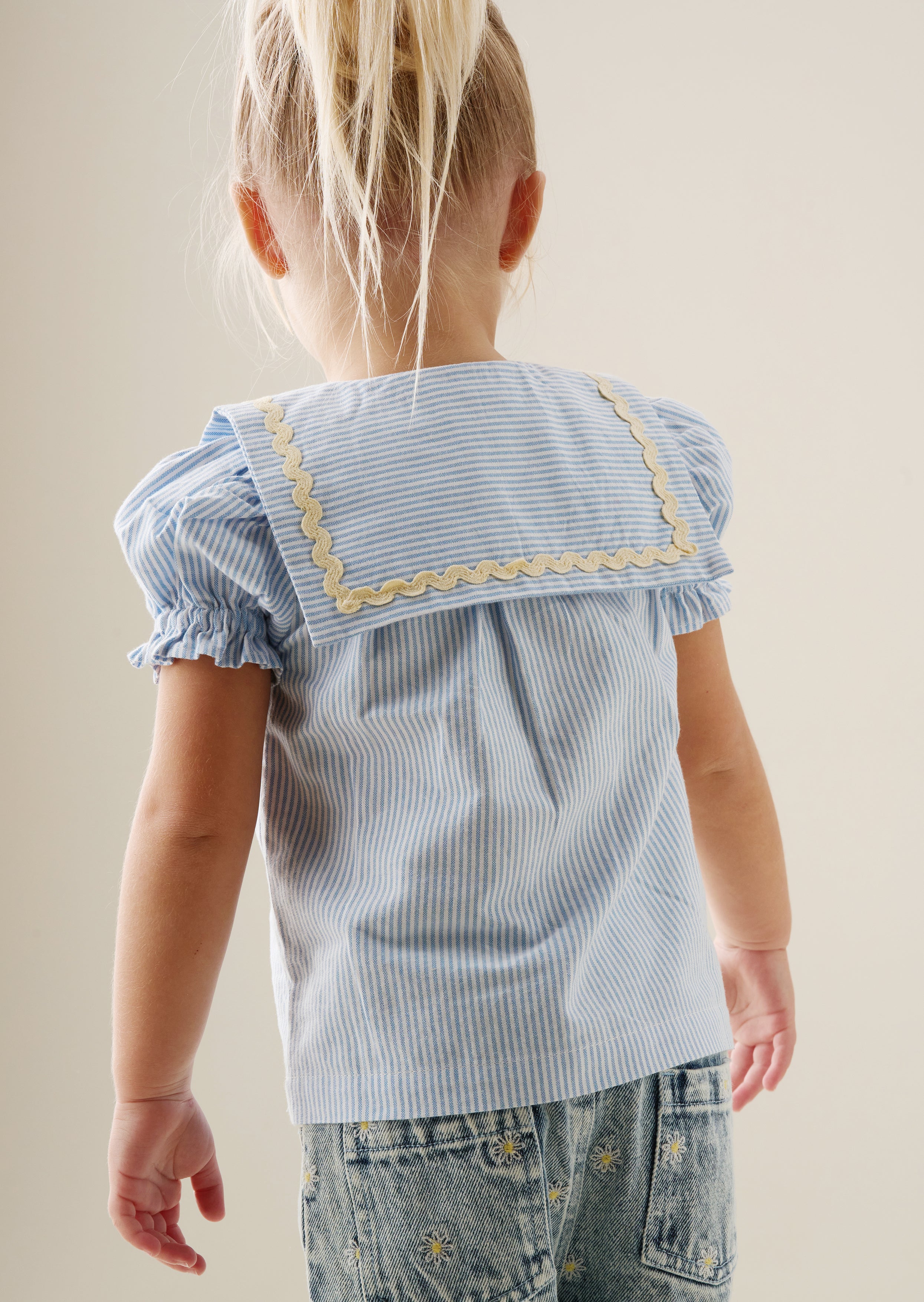 Top a righe con collo Margo Ric Rac