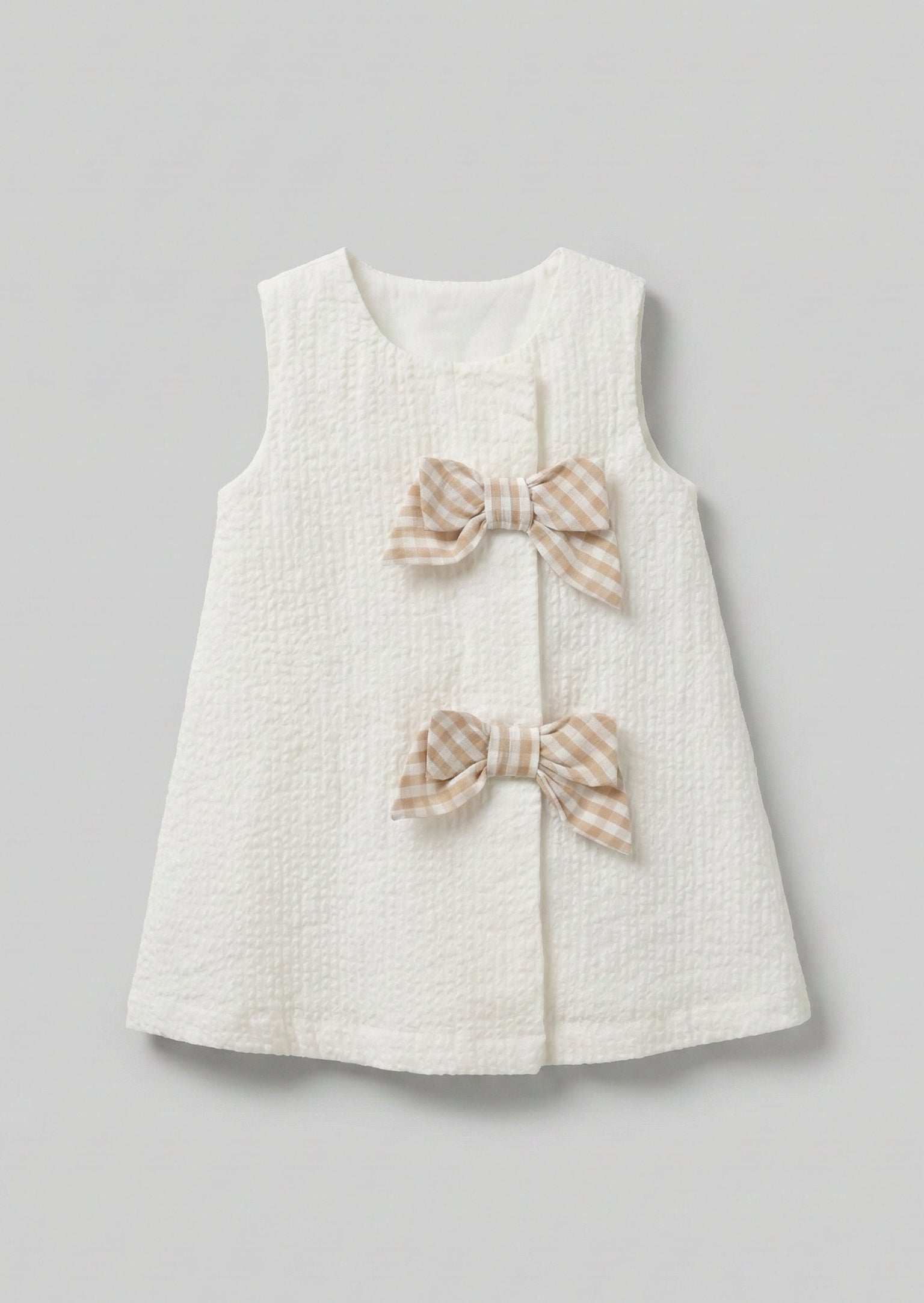 Daphne Gingham Bow Dress And Bloomer