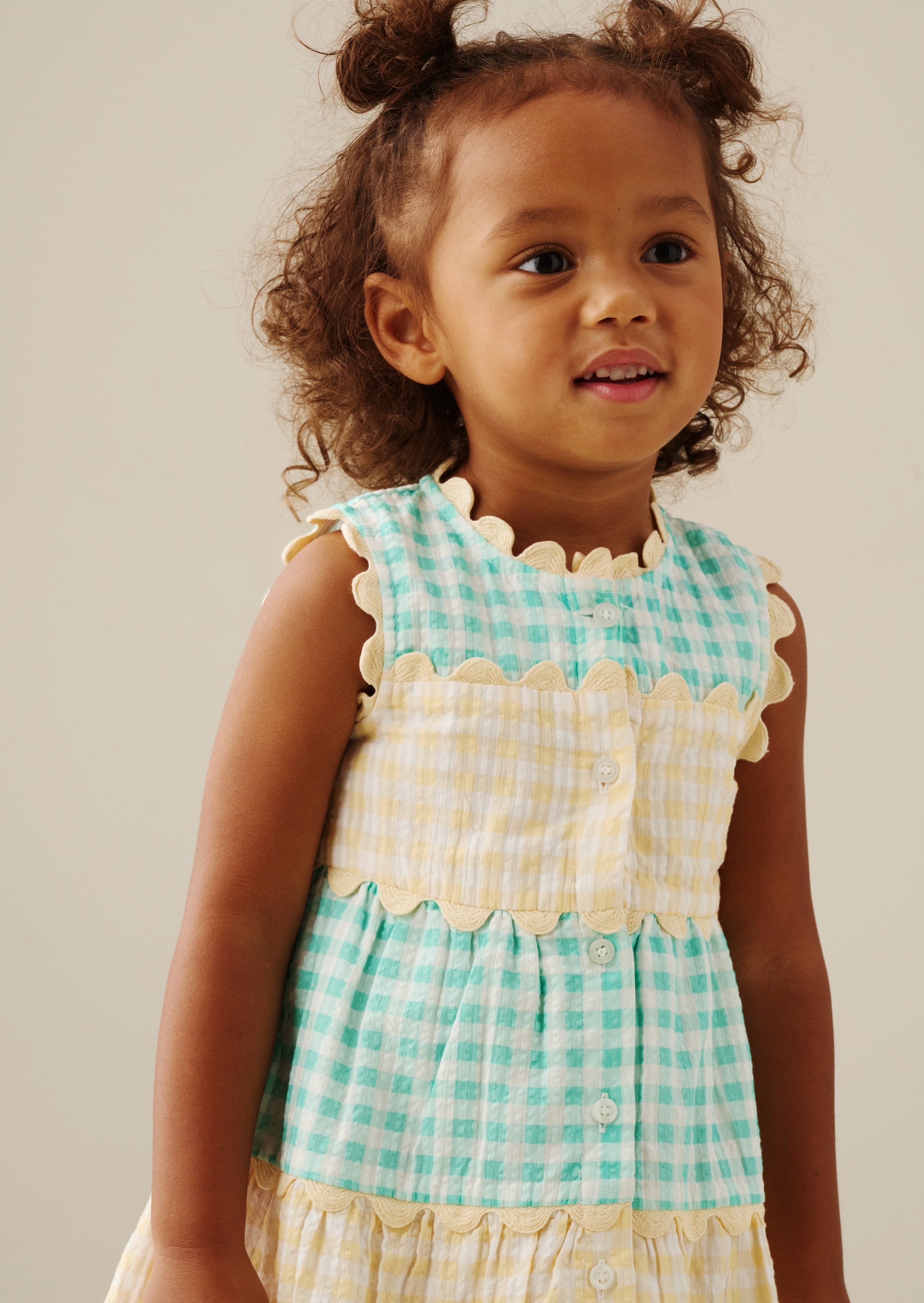 Ginny Gingham Bow Waist Dress