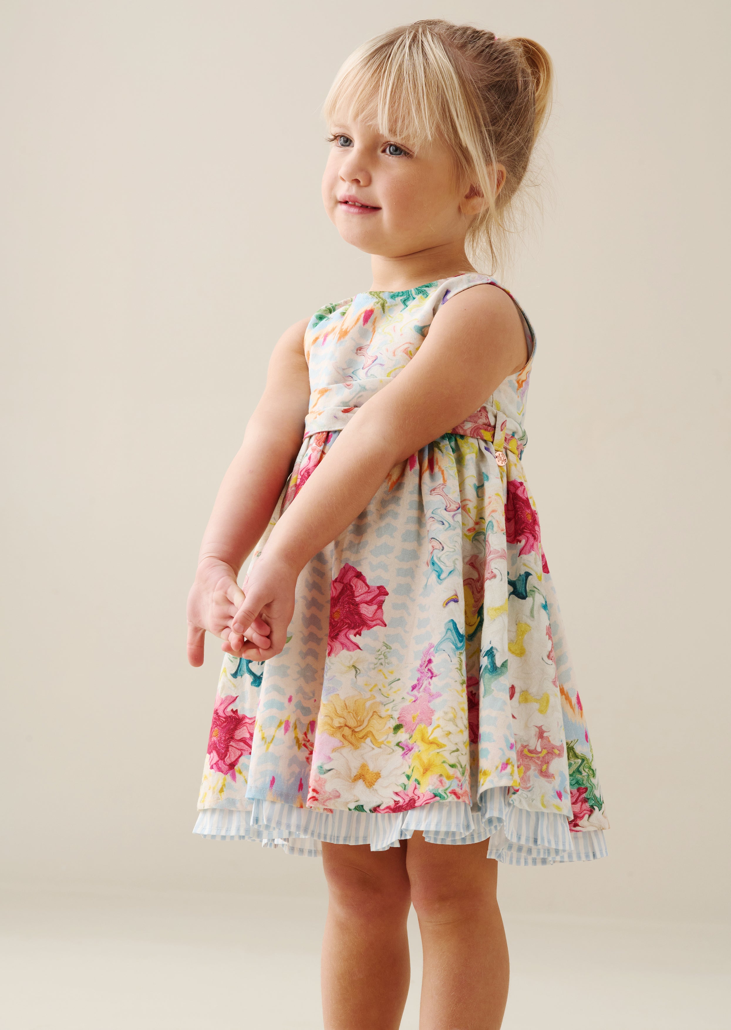 Seren Printed Tie Waist Dress