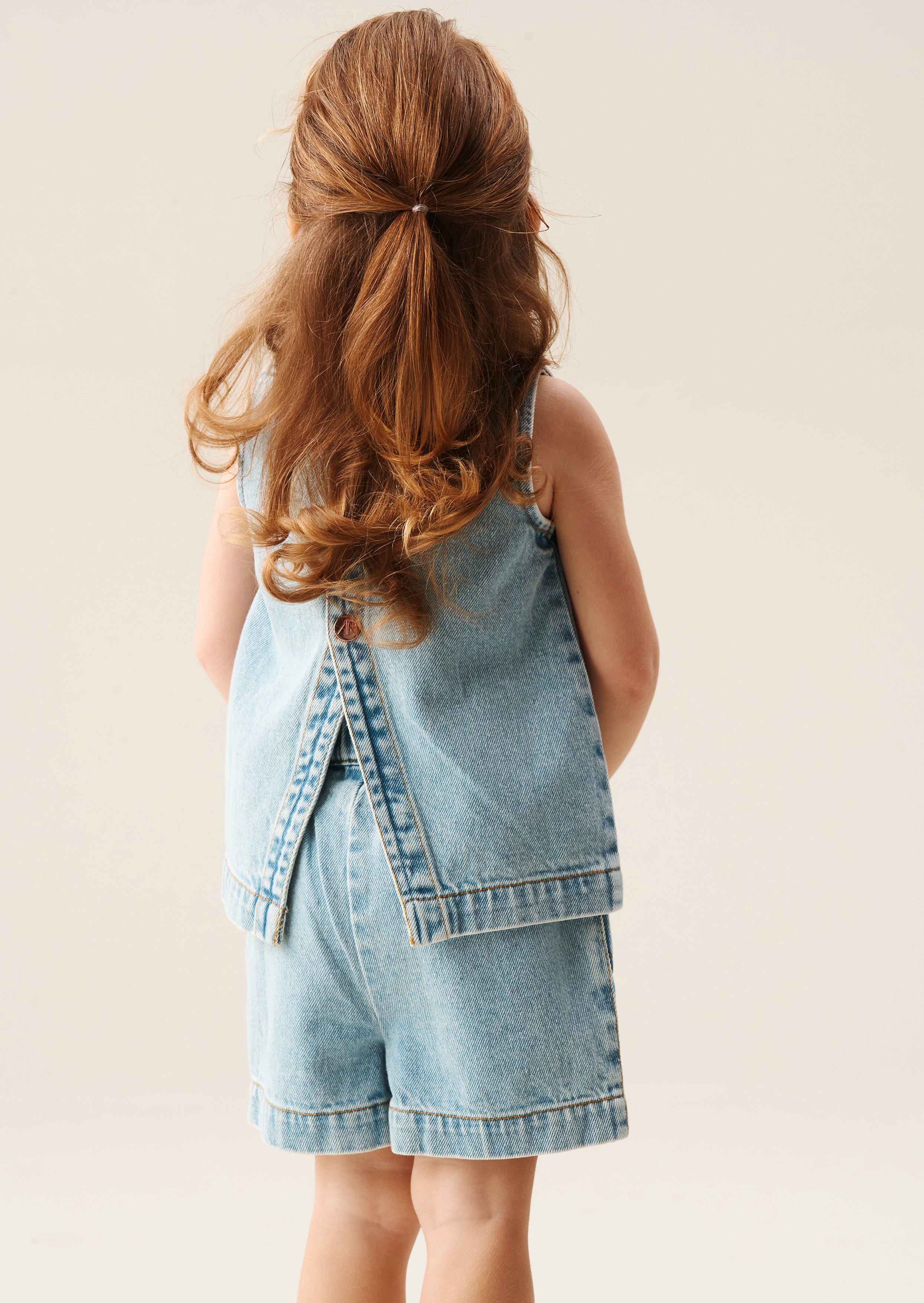 Sienna Jeans-Oberteil und kurze Hose Set