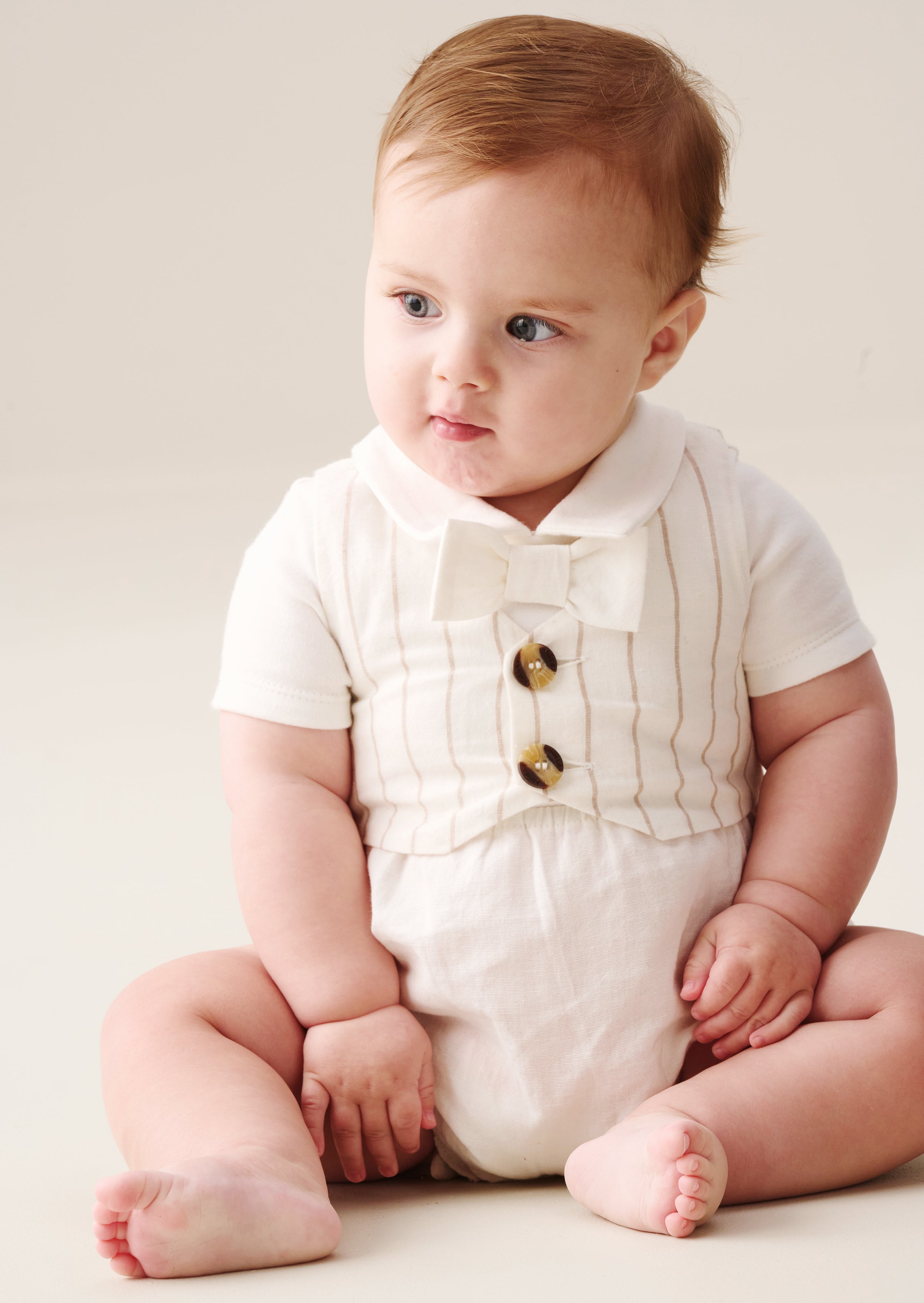 Luis Striped Smart Romper