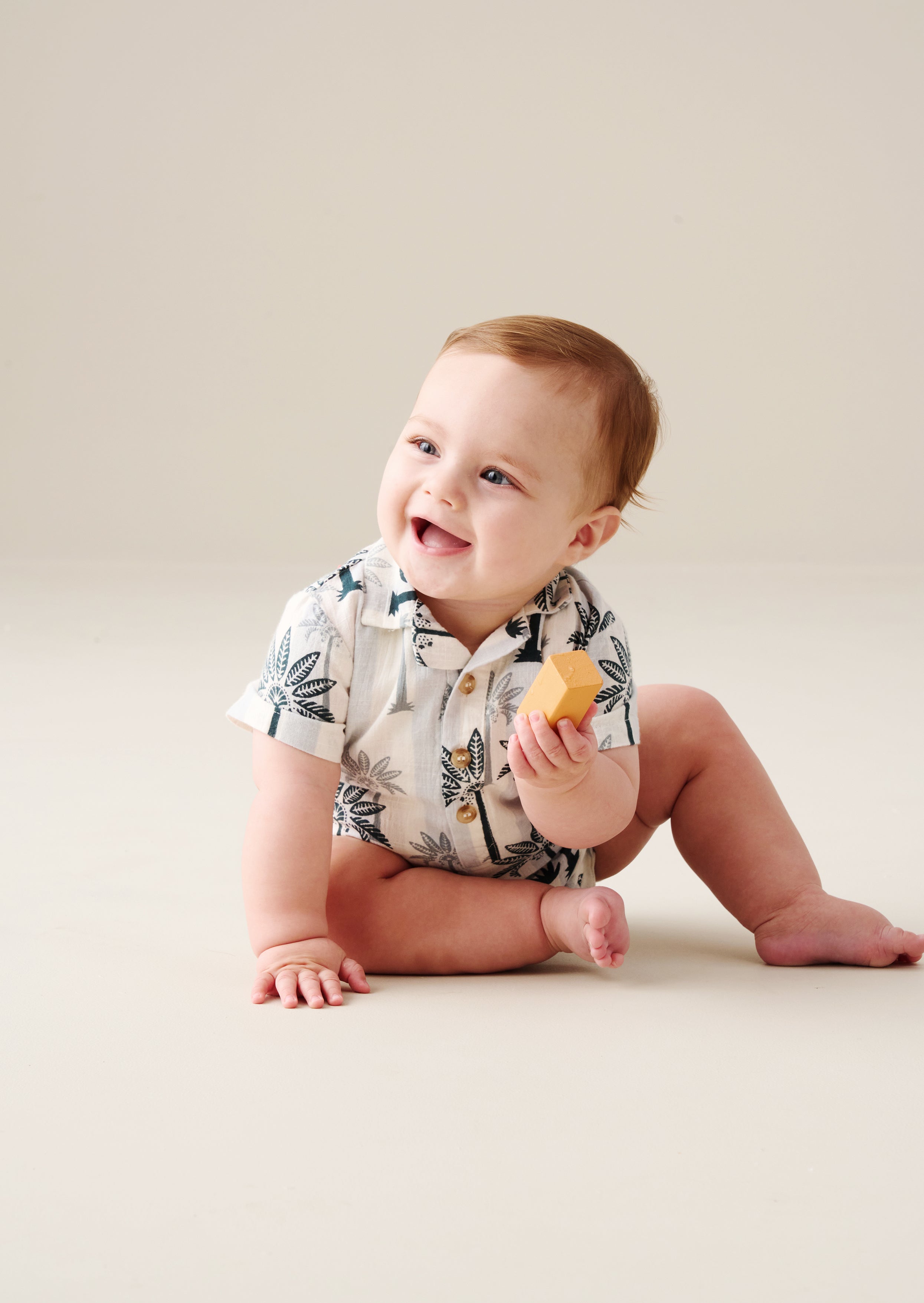 Jamie Palm Print Romper