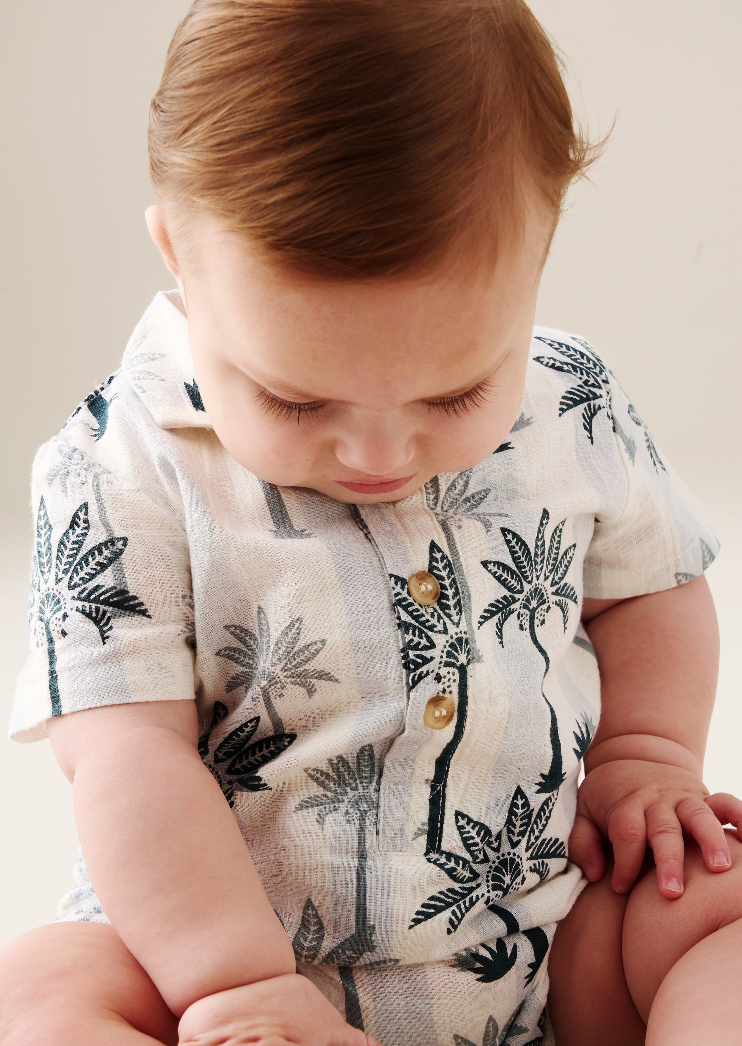 Jamie Palm Print Romper