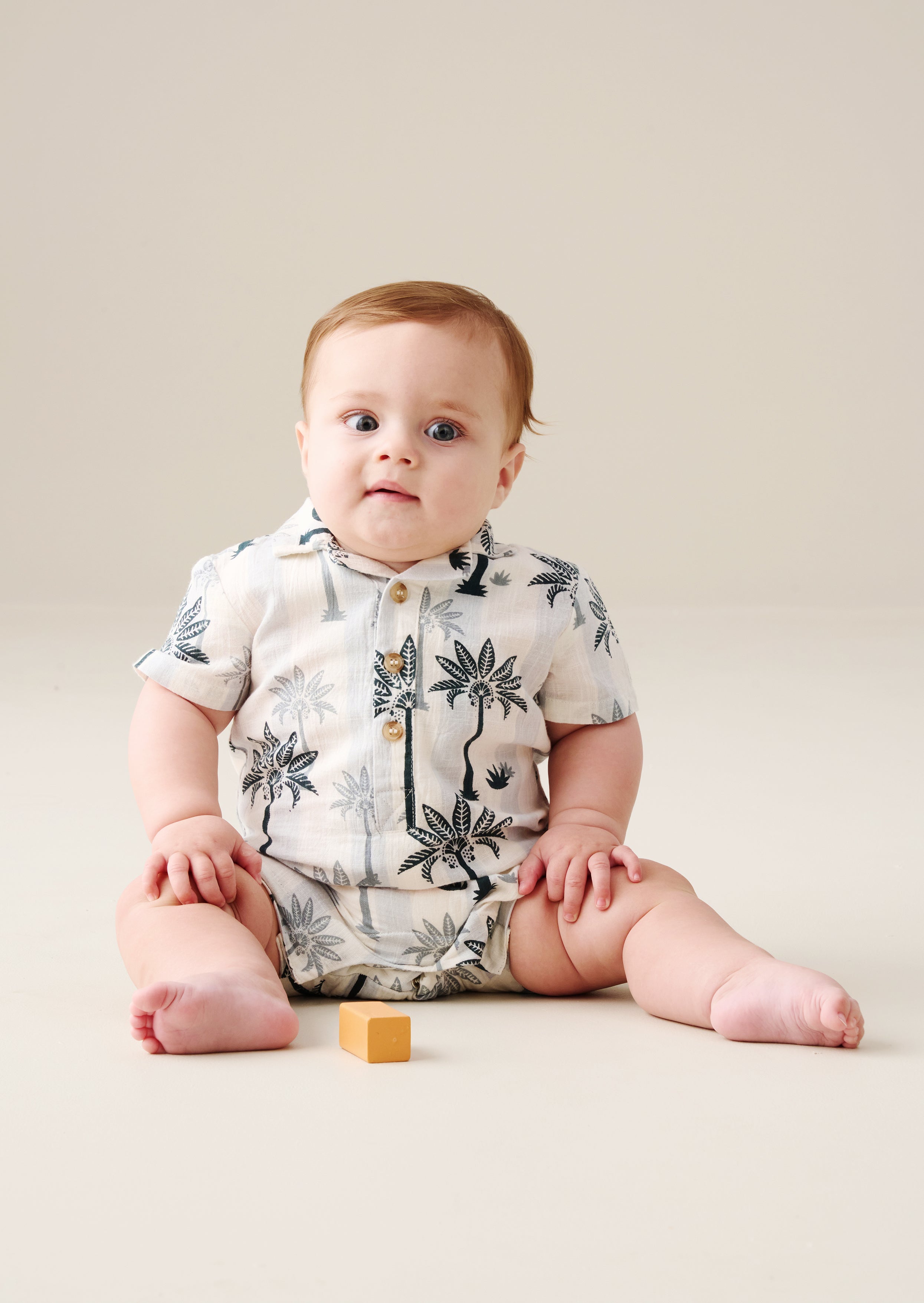 Jamie Palm Print Romper